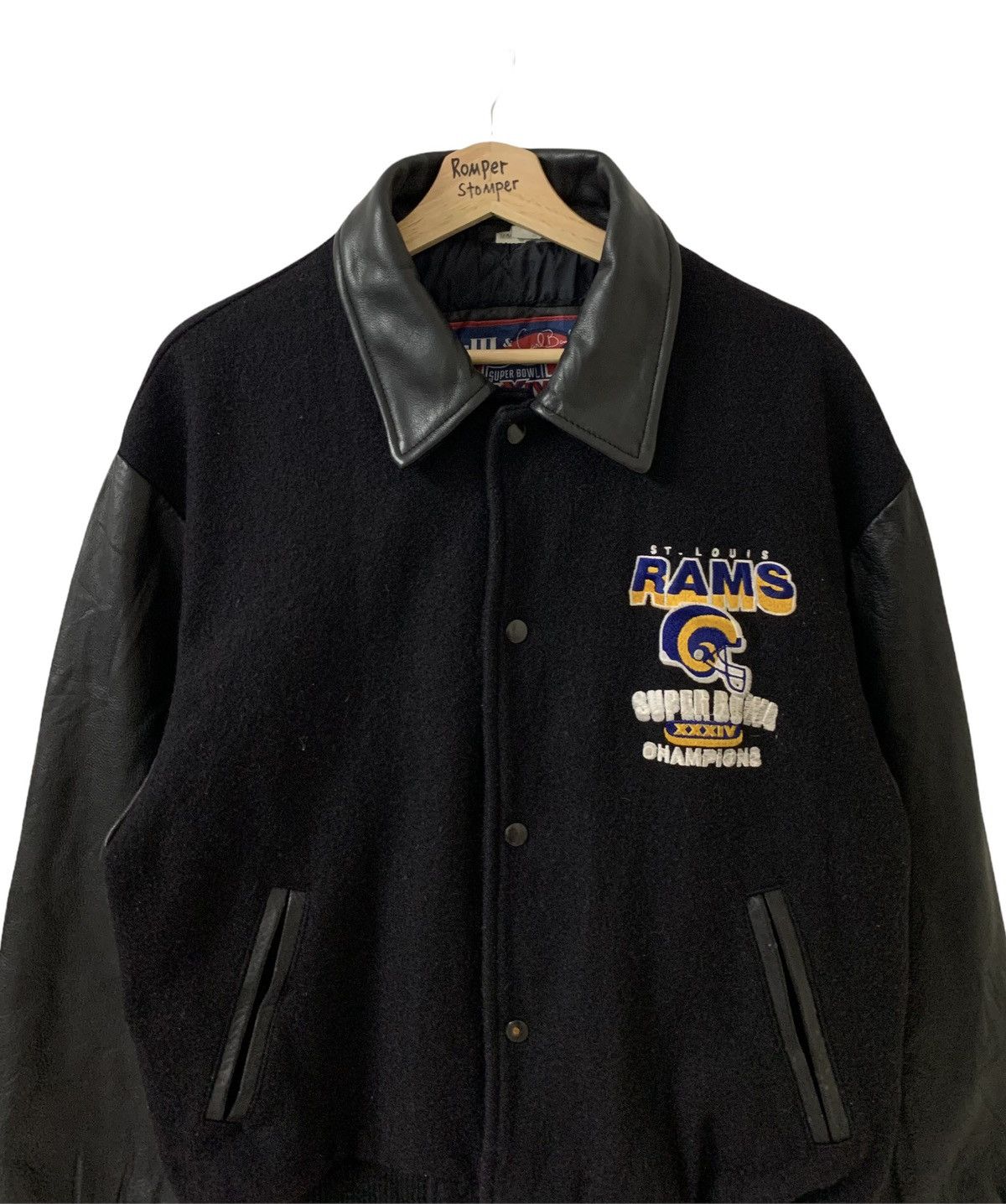 Vintage Vintage Super Bowl Champion Wool Leather Varsity Jacket Size US M / EU 48-50 / 2 - 3 Thumbnail