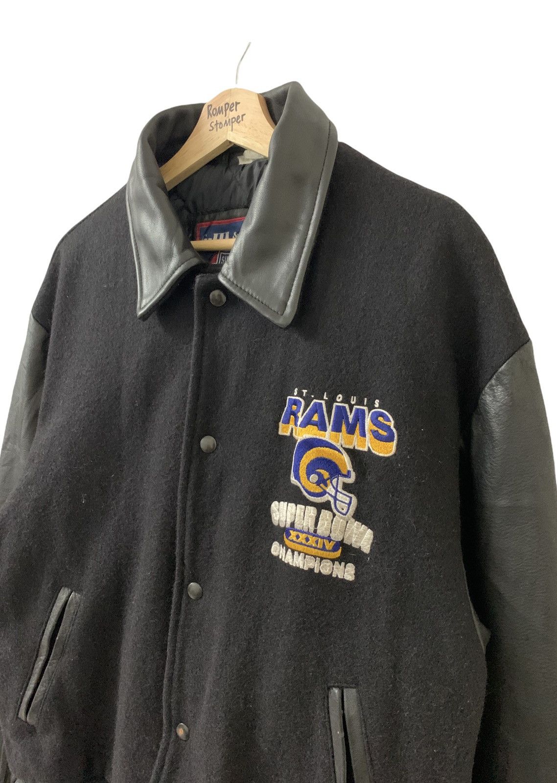 Vintage Vintage Super Bowl Champion Wool Leather Varsity Jacket Size US M / EU 48-50 / 2 - 10 Thumbnail