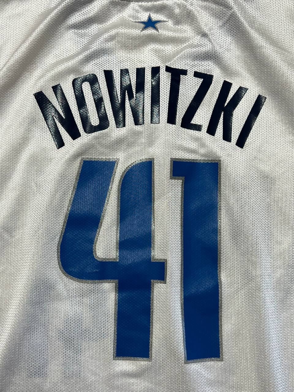 NBA Vintage Reebok Dallas Nowitzki NBA Jersey Basketball Shirt Size US XL / EU 56 / 4 - 2 Thumbnail