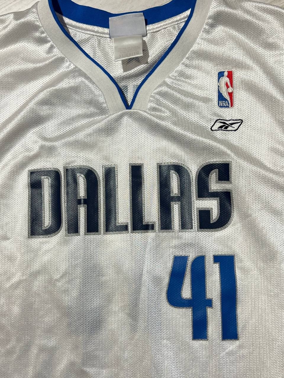 NBA Vintage Reebok Dallas Nowitzki NBA Jersey Basketball Shirt Size US XL / EU 56 / 4 - 8 Thumbnail