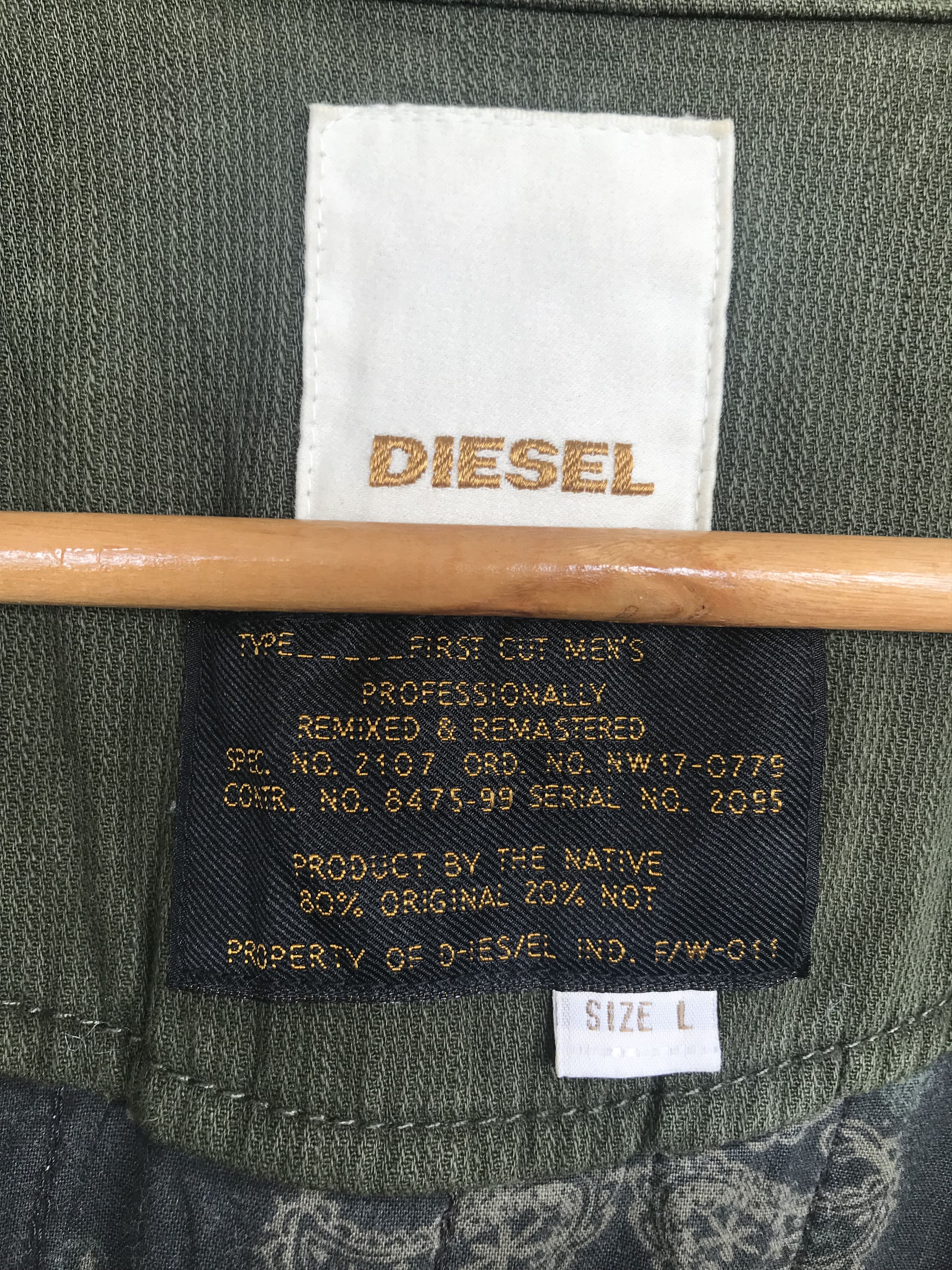 Diesel DIESEL Paisley OG Military Tactical Jacket Y2k Streetwear Size US L / EU 52-54 / 3 - 14 Thumbnail