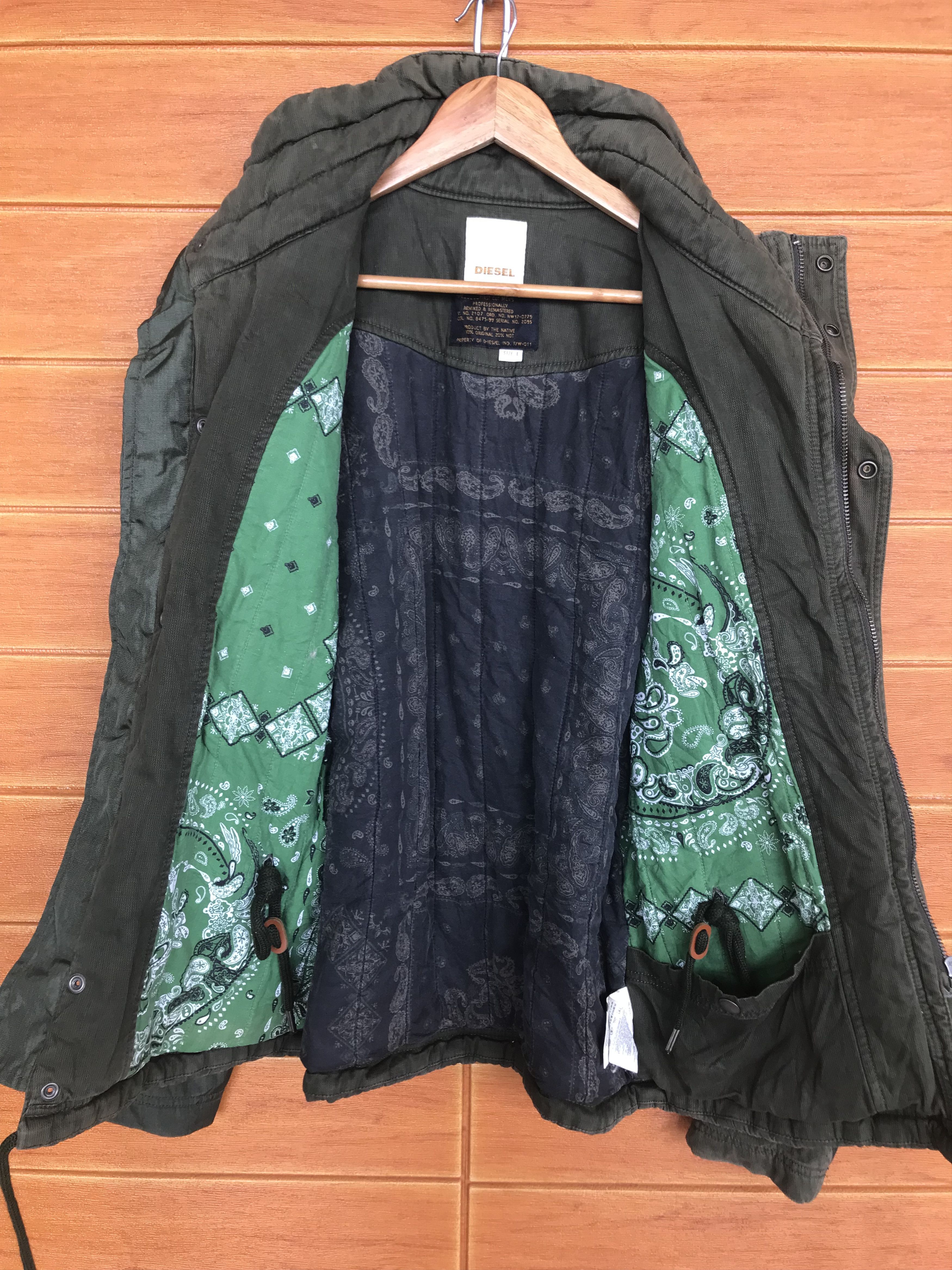 Diesel DIESEL Paisley OG Military Tactical Jacket Y2k Streetwear Size US L / EU 52-54 / 3 - 3 Thumbnail