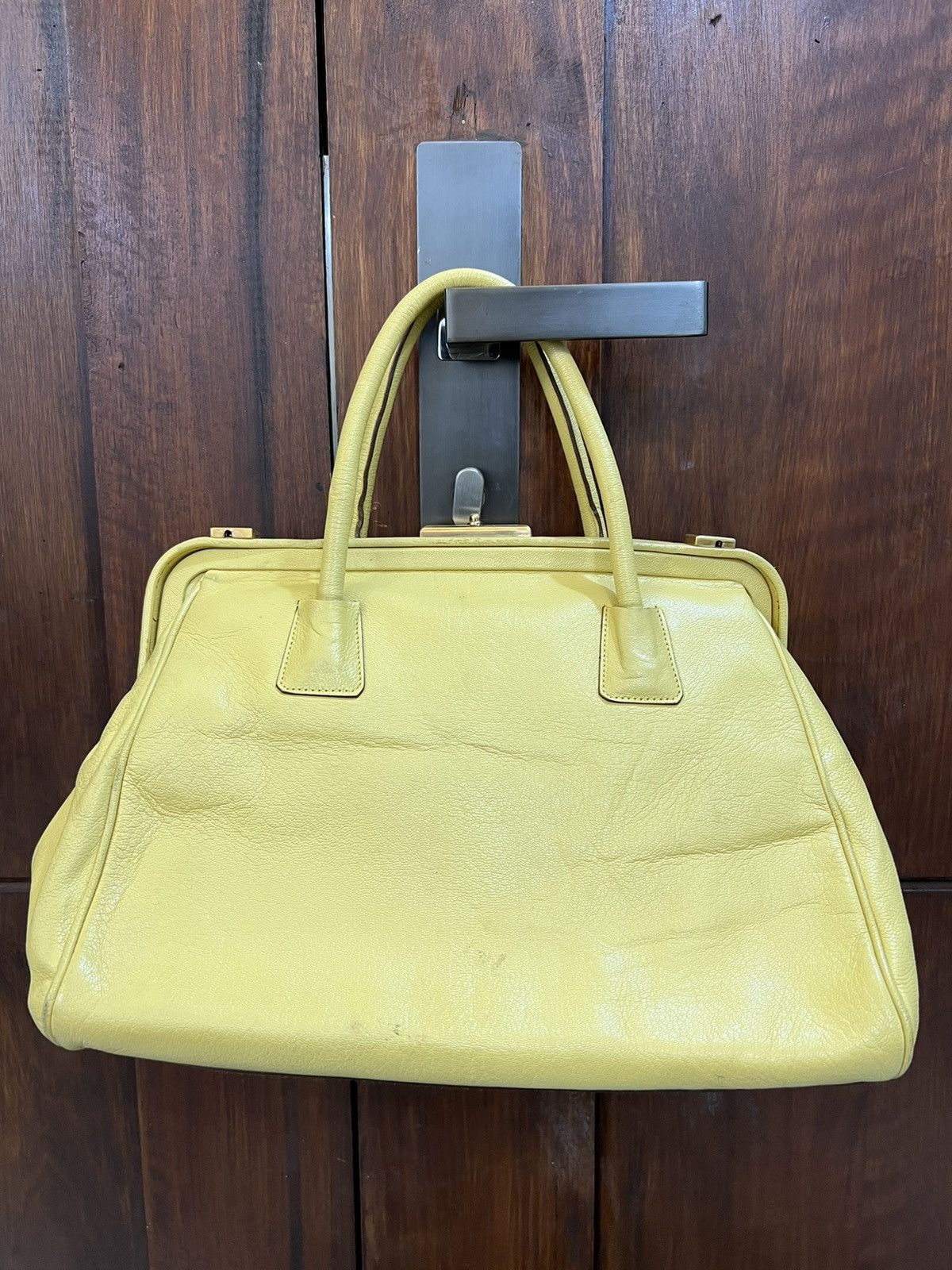 Prada Shoulder Bag in Yellow, Men's