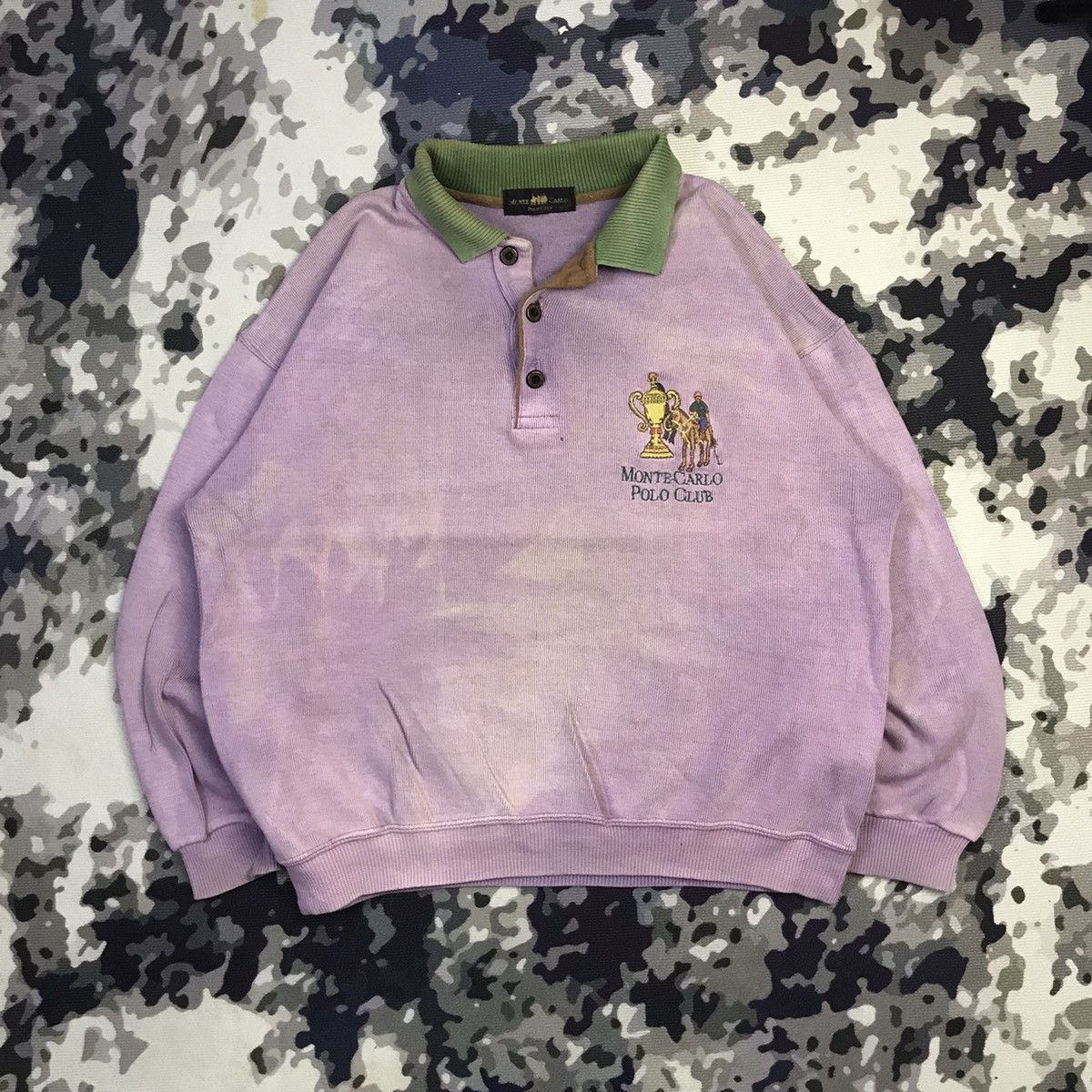 Vintage 90s Monte Carlo Polo Club Polos Sweatshirt