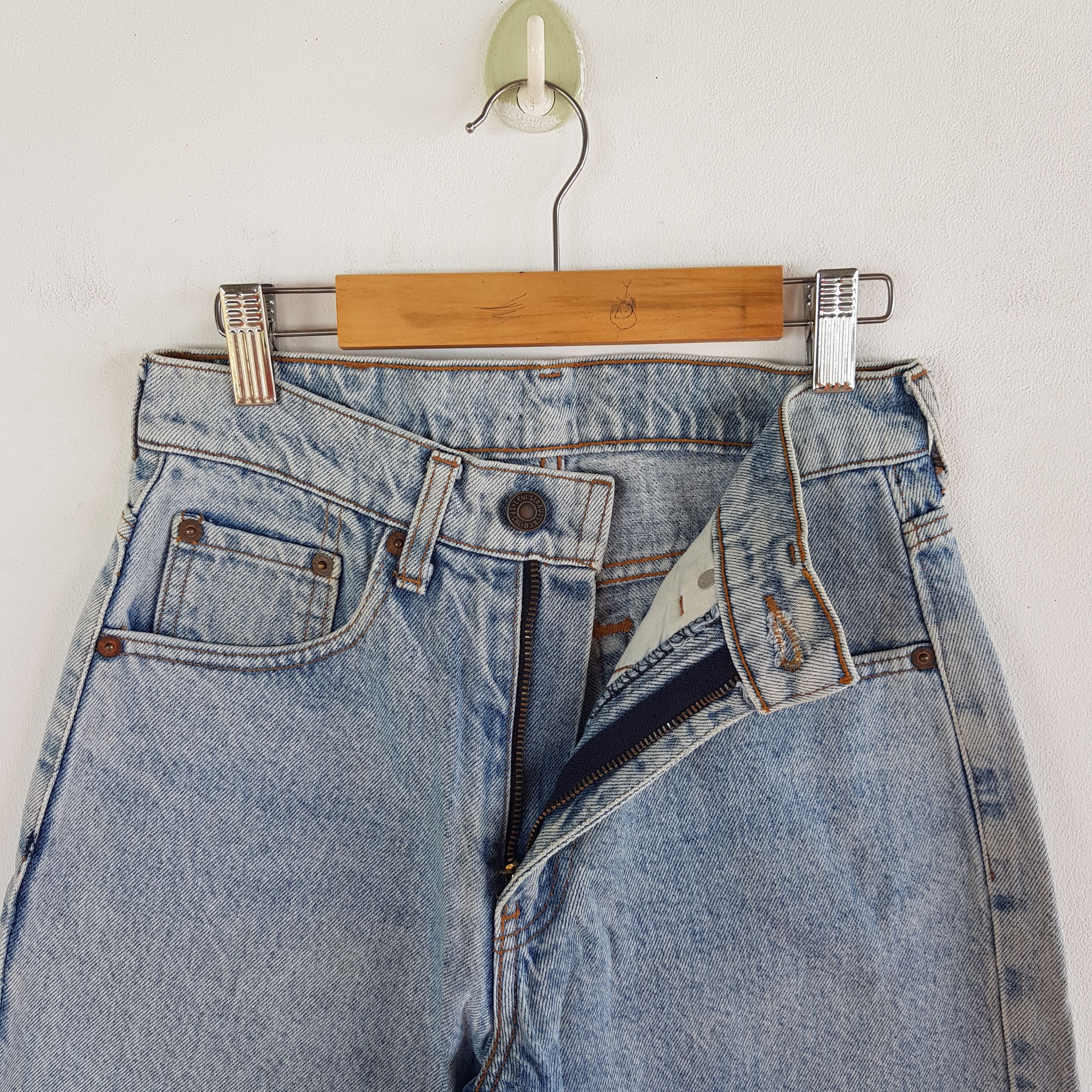 Levi's Vintage Levis Jeans Faded Light Washed Levi's 627 Denim Size 24" / US 00 / IT 34 - 8 Thumbnail