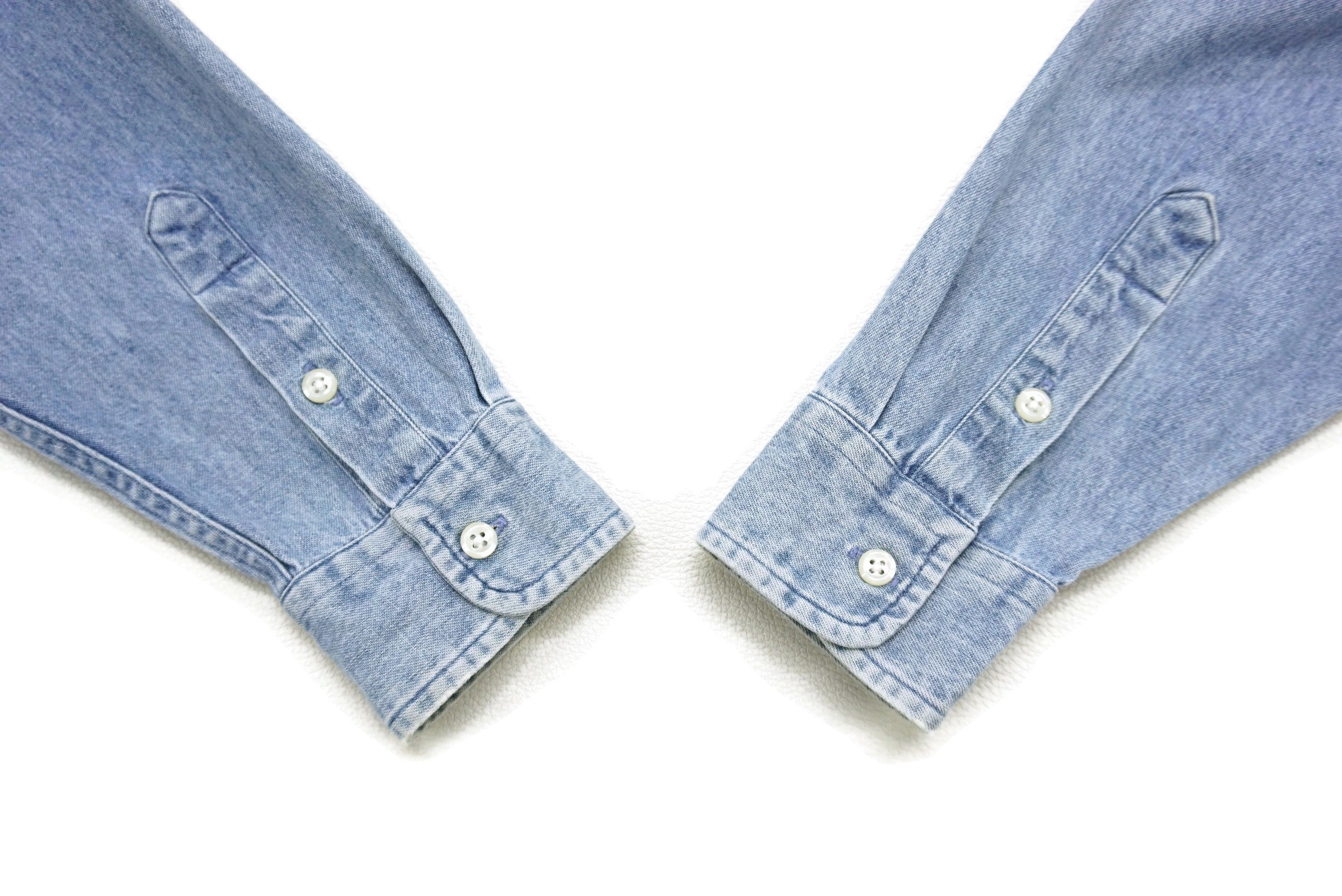 Ralph Lauren Size XL Ralph Lauren Distressed Workwear Faded Wash Denim Size US XL / EU 56 / 4 - 4 Thumbnail