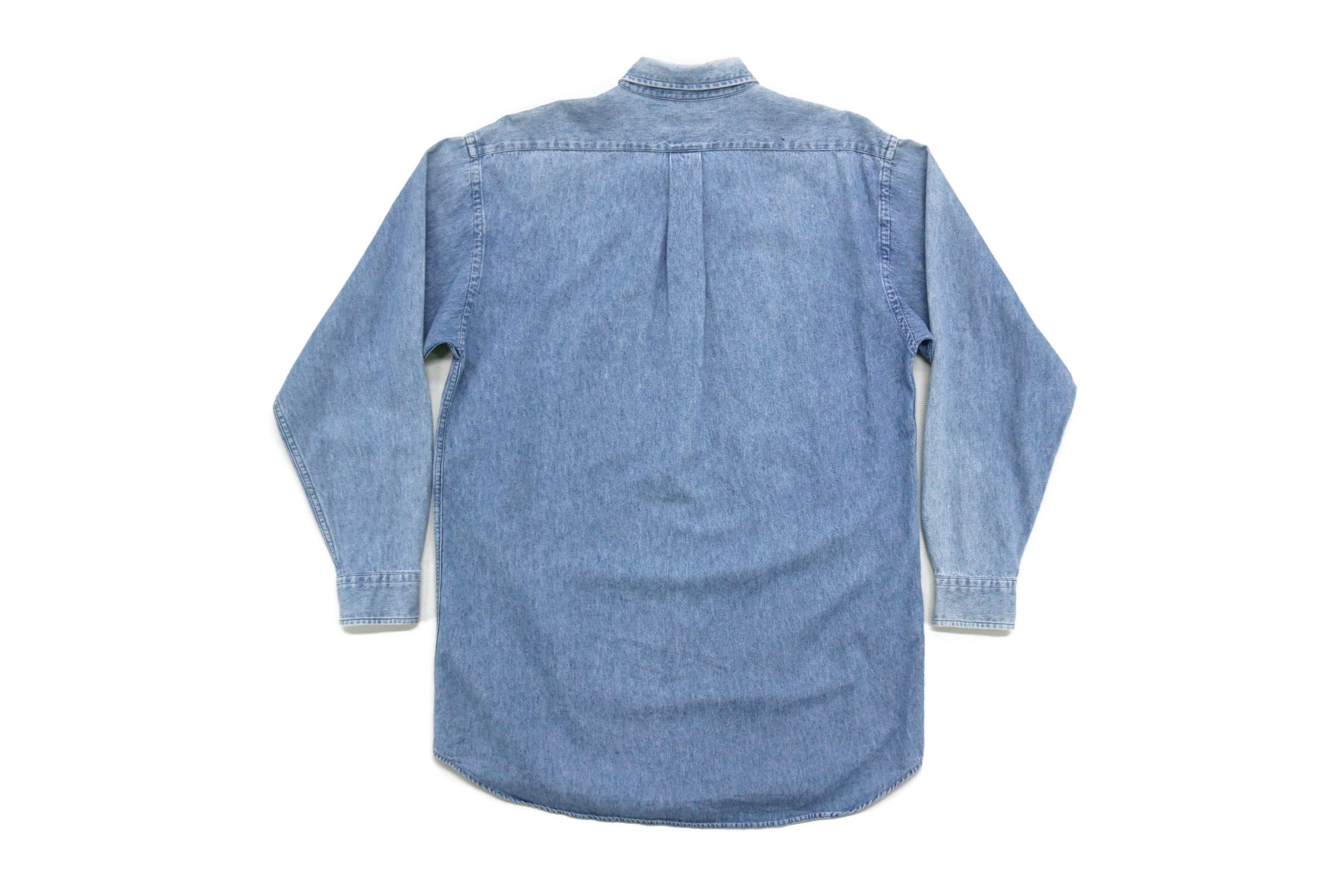 Ralph Lauren Size XL Ralph Lauren Distressed Workwear Faded Wash Denim Size US XL / EU 56 / 4 - 2 Thumbnail