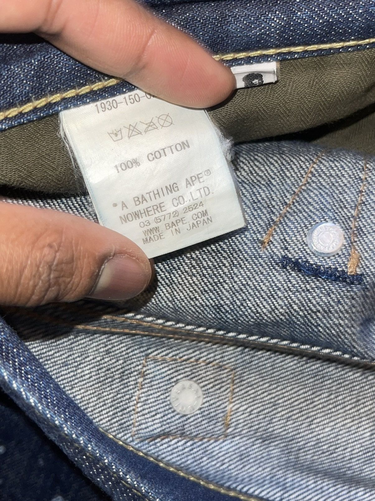 Bape Bape Paint Splatter Denim Size US 32 / EU 48 - 5 Thumbnail