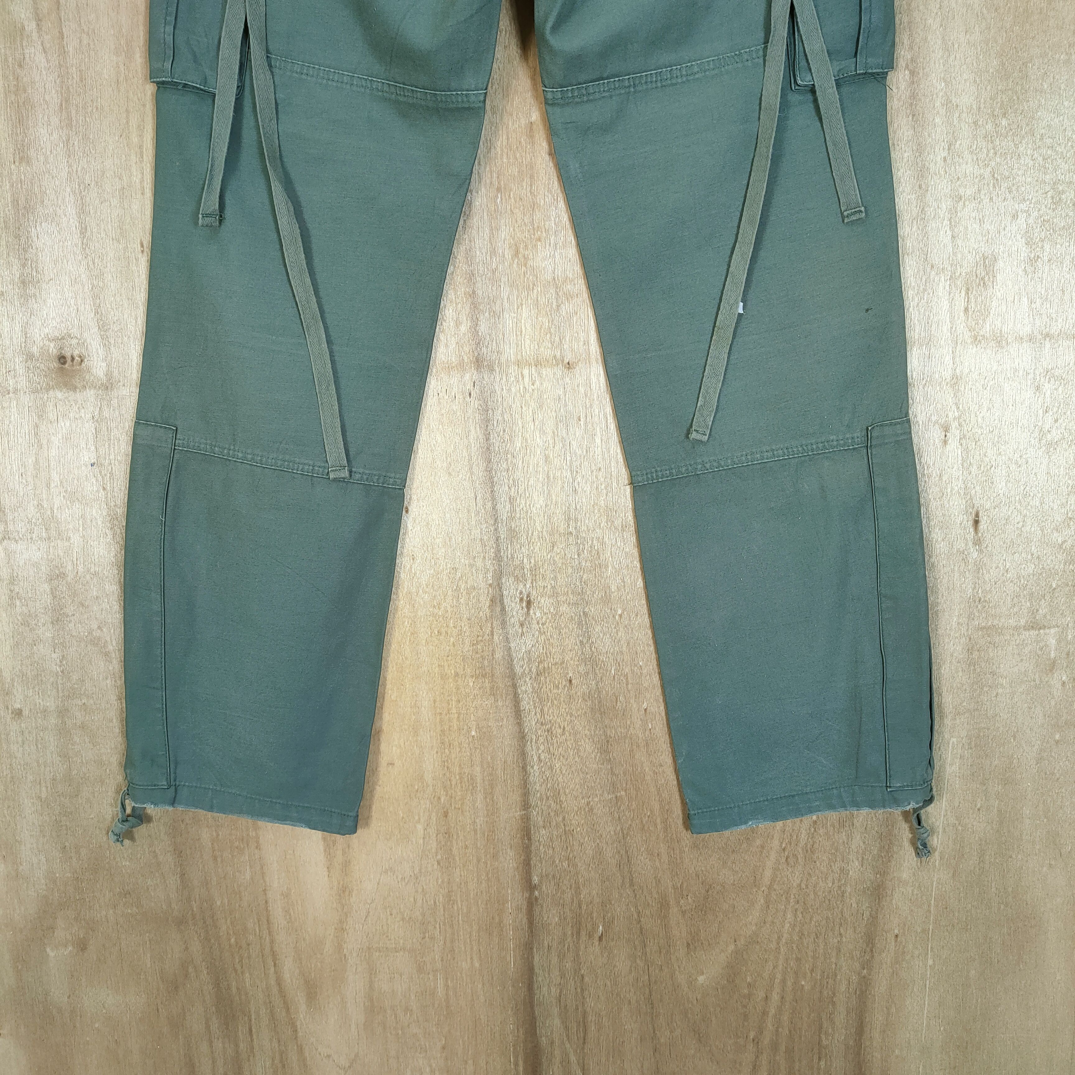 Japanese Brand × Vintage VINTAGE JAPANESE FADED GREEN BONDAGE CARGO PANT Size US 33 - 13 Thumbnail