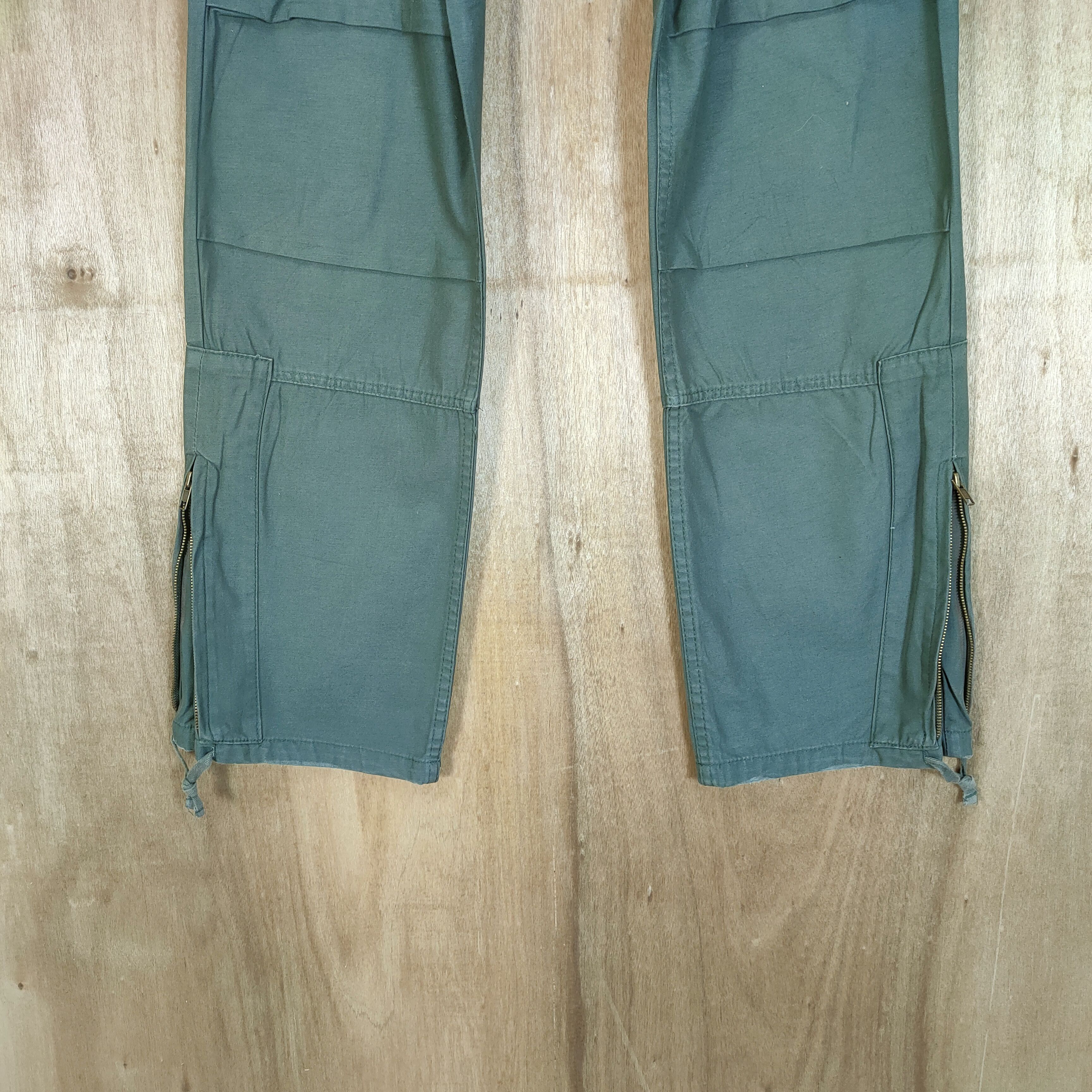 Japanese Brand × Vintage VINTAGE JAPANESE FADED GREEN BONDAGE CARGO PANT Size US 33 - 3 Thumbnail