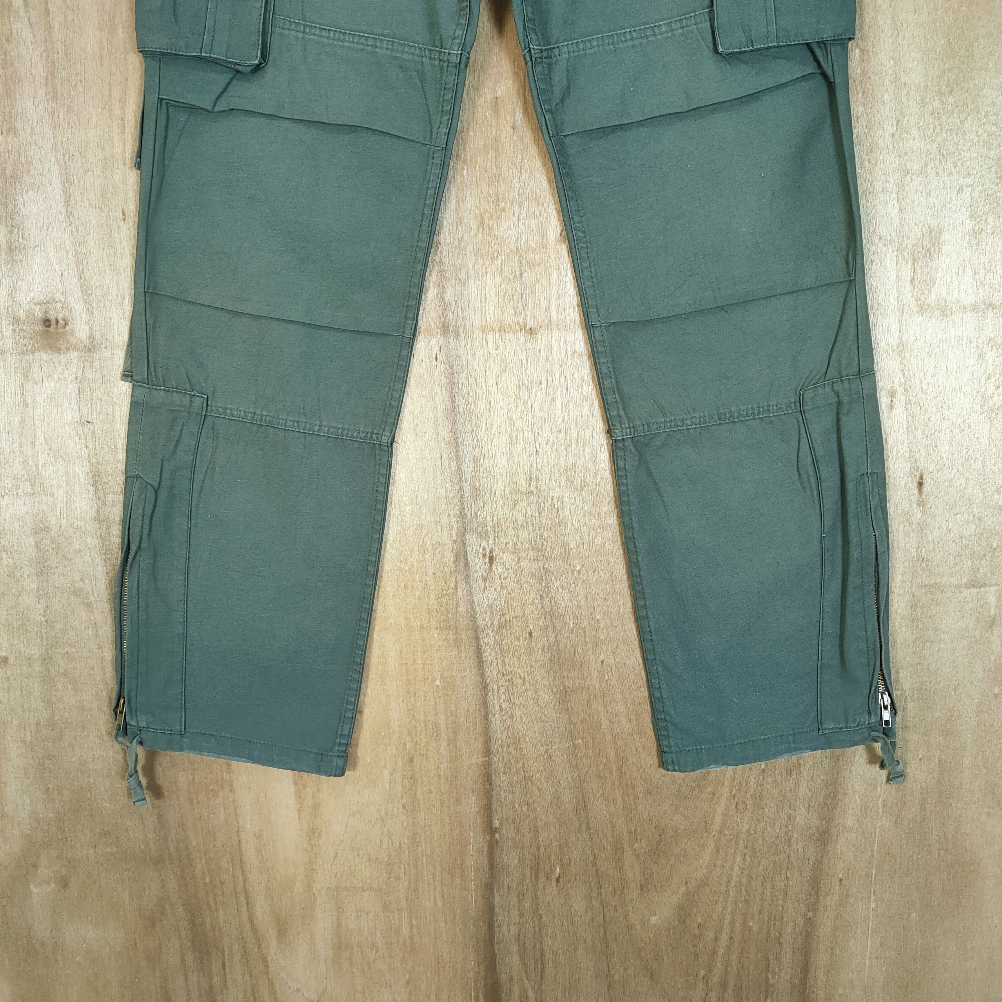 Japanese Brand × Vintage VINTAGE JAPANESE FADED GREEN BONDAGE CARGO PANT Size US 33 - 11 Thumbnail