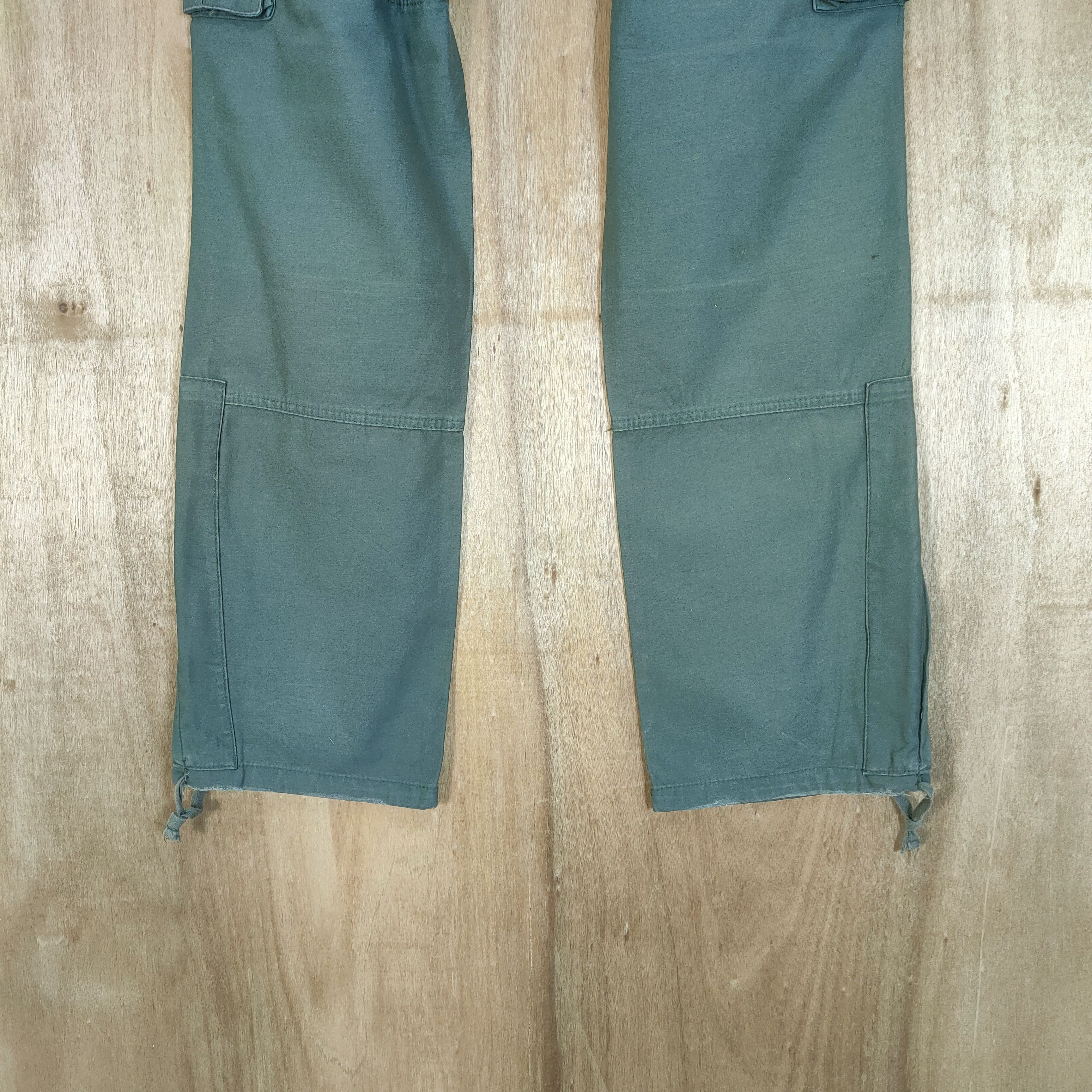 Japanese Brand × Vintage VINTAGE JAPANESE FADED GREEN BONDAGE CARGO PANT Size US 33 - 6 Thumbnail