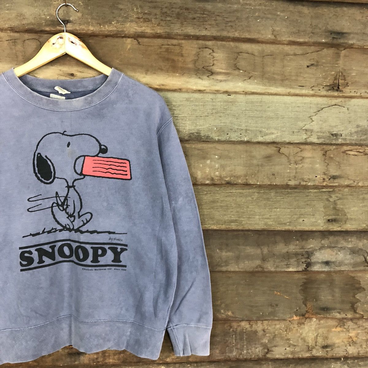 Faded Glory Uniqlo X Snoopy Grey Faded Sweatshirt #3167 Size US M / EU 48-50 / 2 - 5 Thumbnail