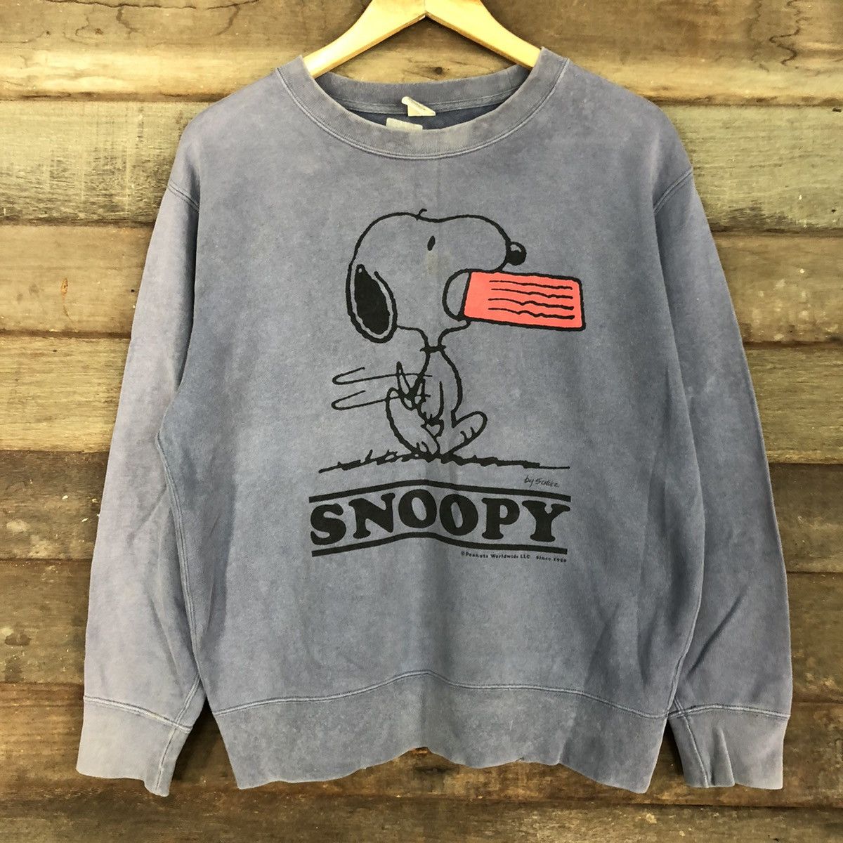 Faded Glory Uniqlo X Snoopy Grey Faded Sweatshirt #3167 Size US M / EU 48-50 / 2 - 8 Thumbnail