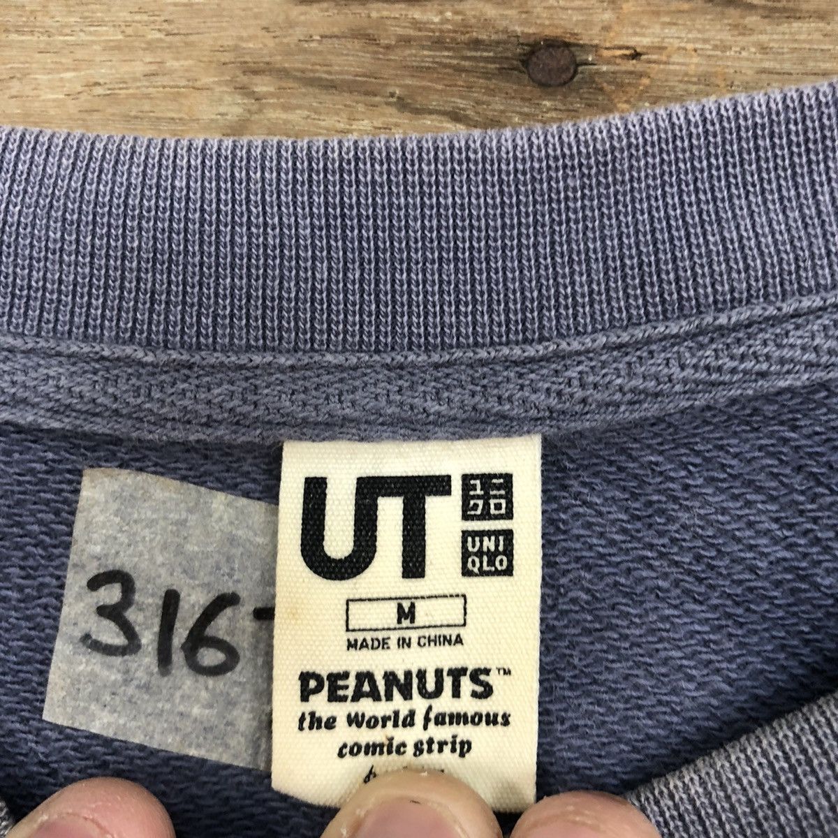 Faded Glory Uniqlo X Snoopy Grey Faded Sweatshirt #3167 Size US M / EU 48-50 / 2 - 12 Thumbnail