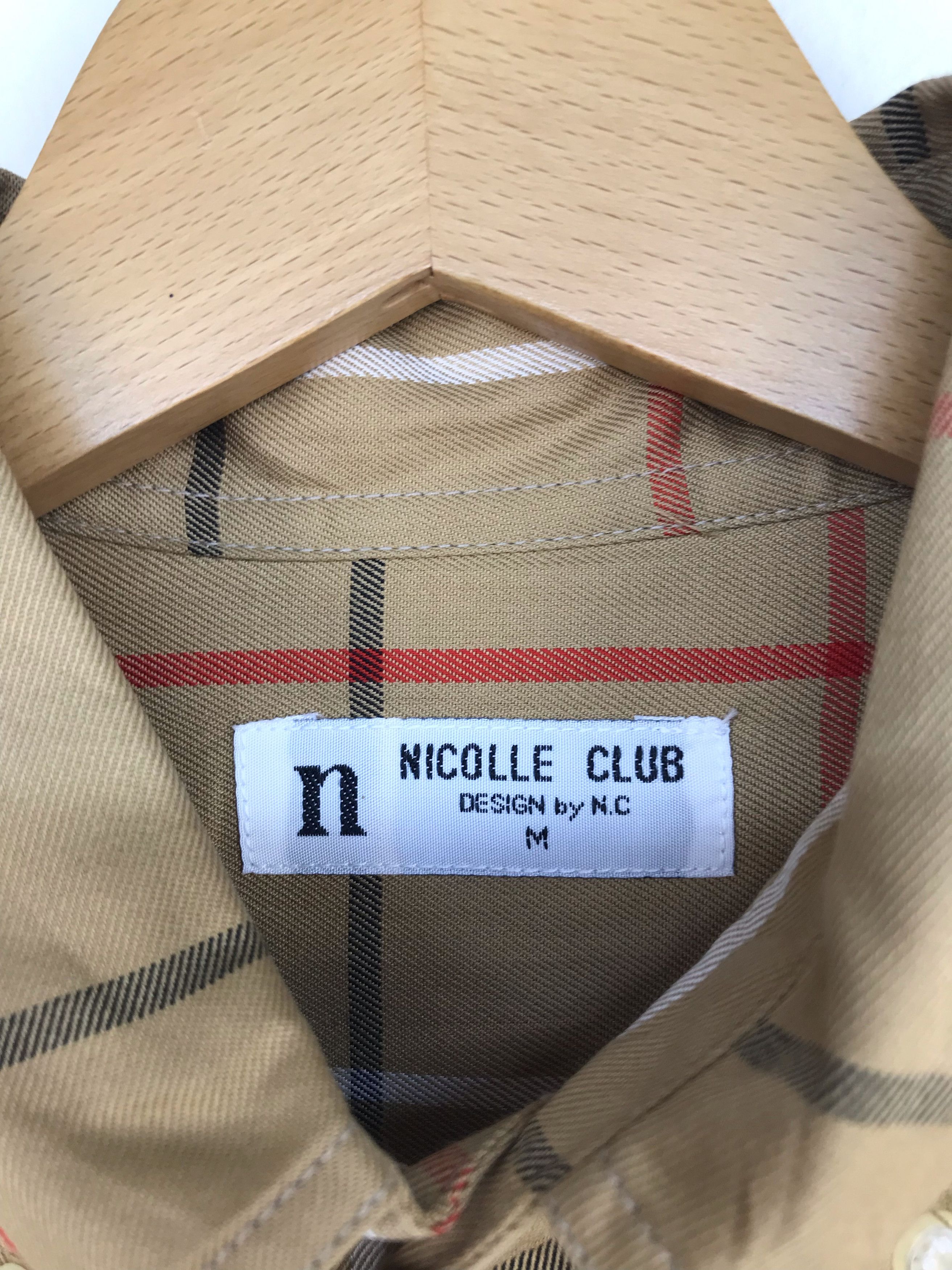 Nicole Club Vintage NICOLLE CLUB Checkered Button Down Shirt Size US L / EU 52-54 / 3 - 4 Thumbnail
