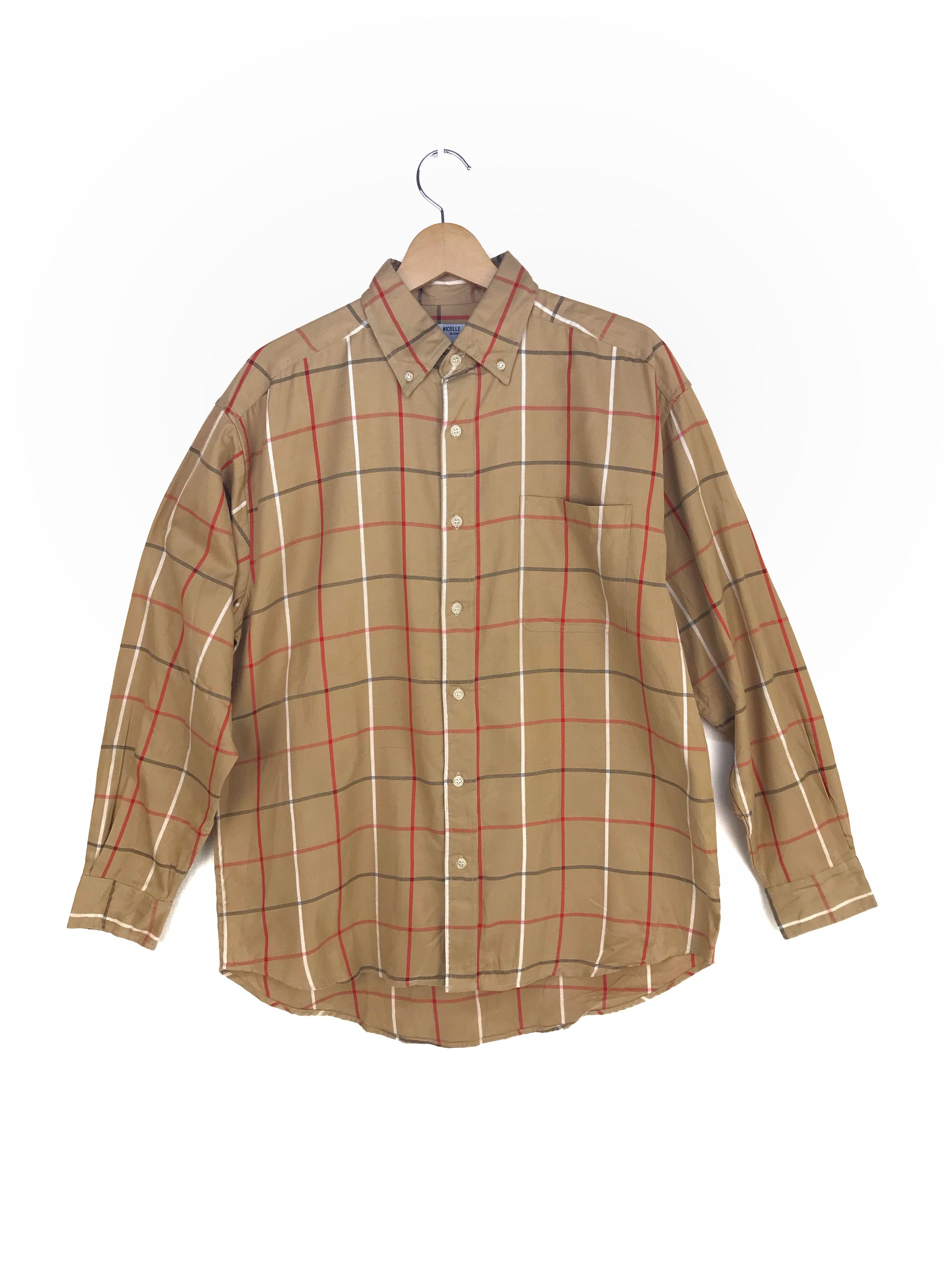 Nicole Club Vintage NICOLLE CLUB Checkered Button Down Shirt Size US L / EU 52-54 / 3 - 1 Thumbnail