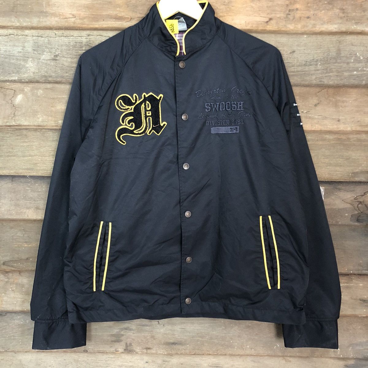 Nike Nike Swoosh black Varsity Jacket #4588 Size US M / EU 48-50 / 2 - 8 Thumbnail
