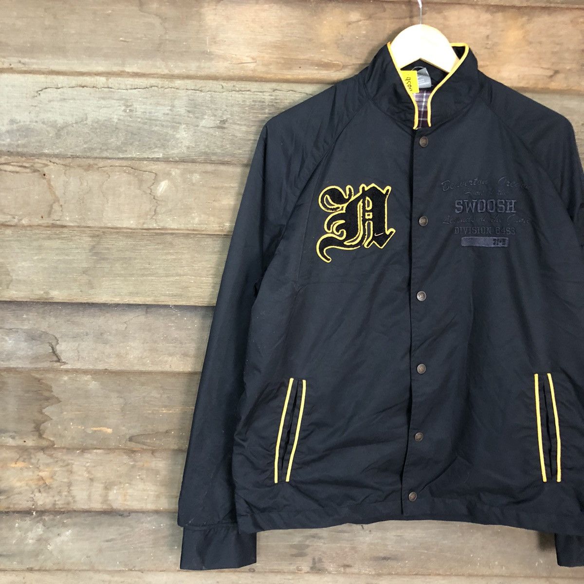 Nike Nike Swoosh black Varsity Jacket #4588 Size US M / EU 48-50 / 2 - 7 Thumbnail