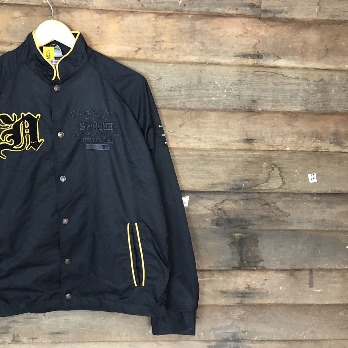 Nike Nike Swoosh black Varsity Jacket #4588 Size US M / EU 48-50 / 2 - 5 Thumbnail