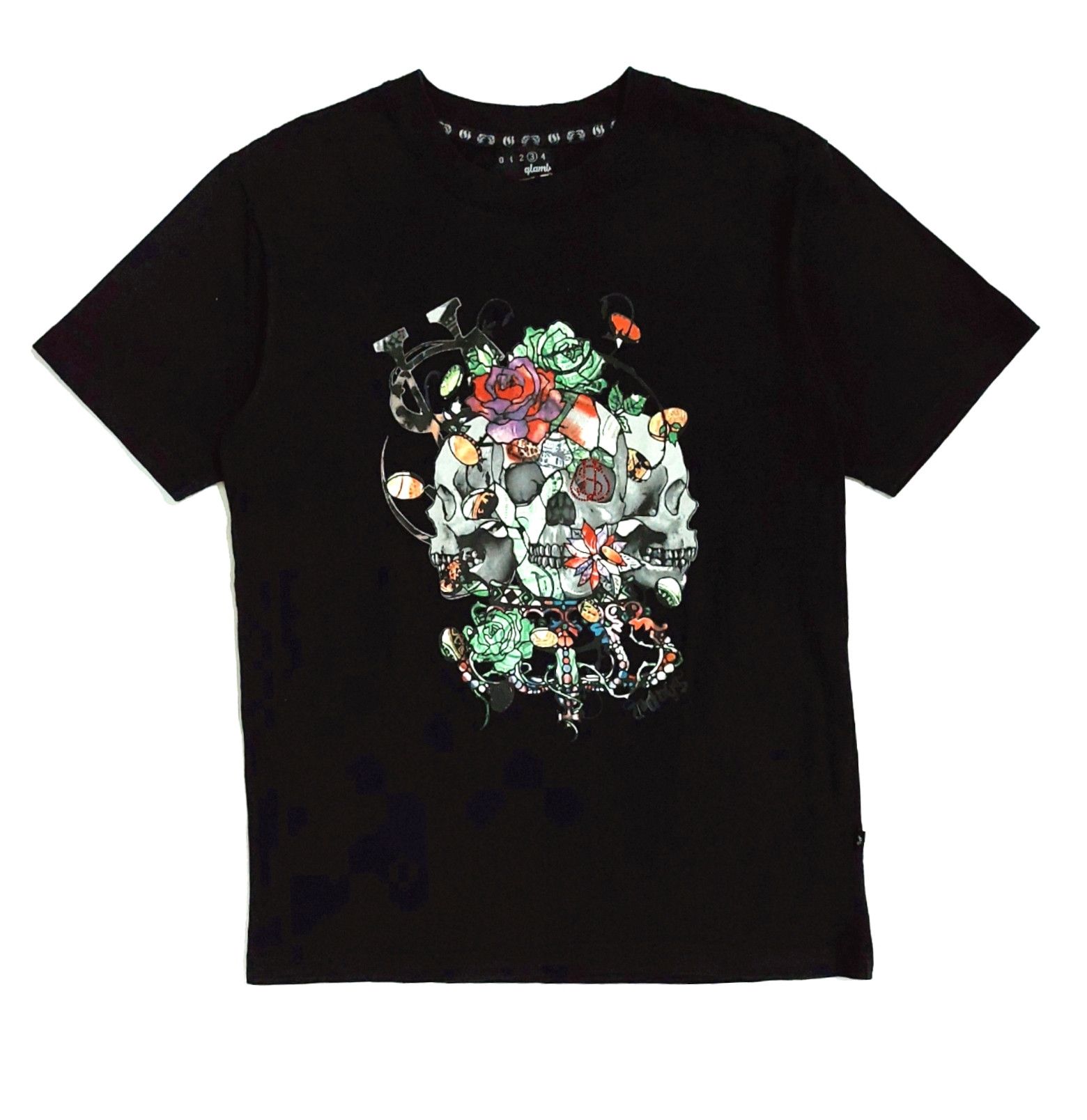 Japanese Brand RARE! GLAMB SKULLS GLITTER BIG PRINT GRAPHIC TEE Size US M / EU 48-50 / 2 - 1 Thumbnail