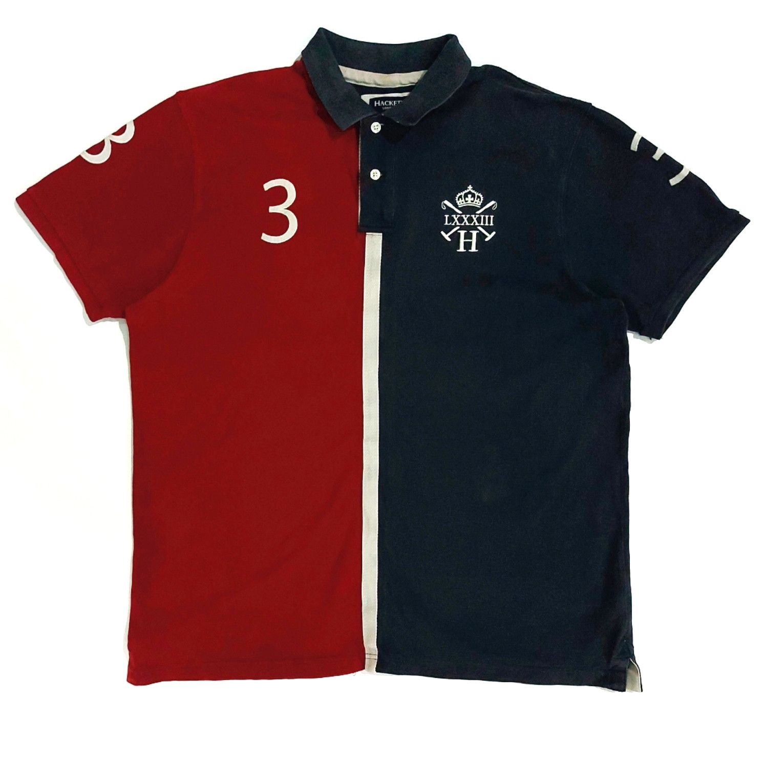 Designer × Hackett RARE! HACKETT POLO TEAM LOGO POLO SHIRT Size US XXL / EU 58 / 5 - 1 Thumbnail