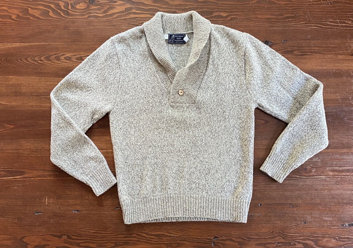 Vintage Vintage 70’s Peconic Bay Traders Cowl Neck Knit Sweater Size US S / EU 44-46 / 1 - 2 Thumbnail