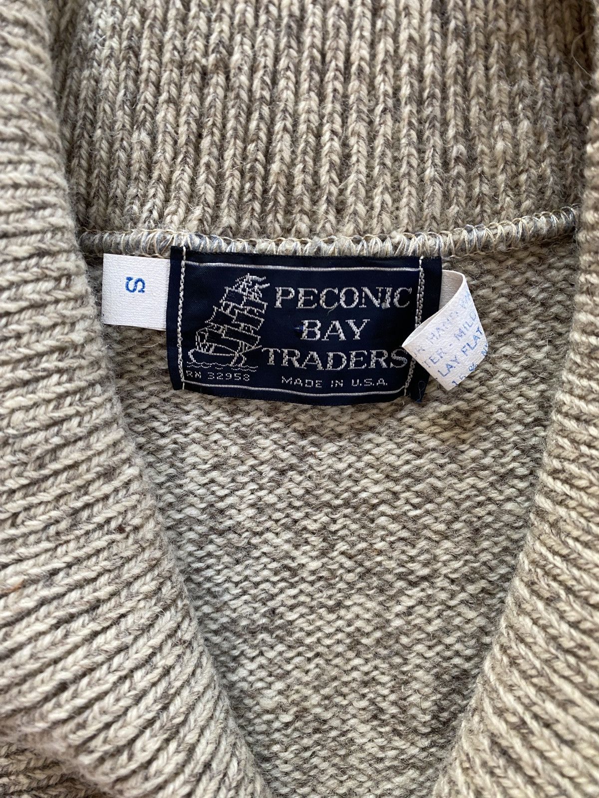 Vintage Vintage 70’s Peconic Bay Traders Cowl Neck Knit Sweater Size US S / EU 44-46 / 1 - 4 Thumbnail