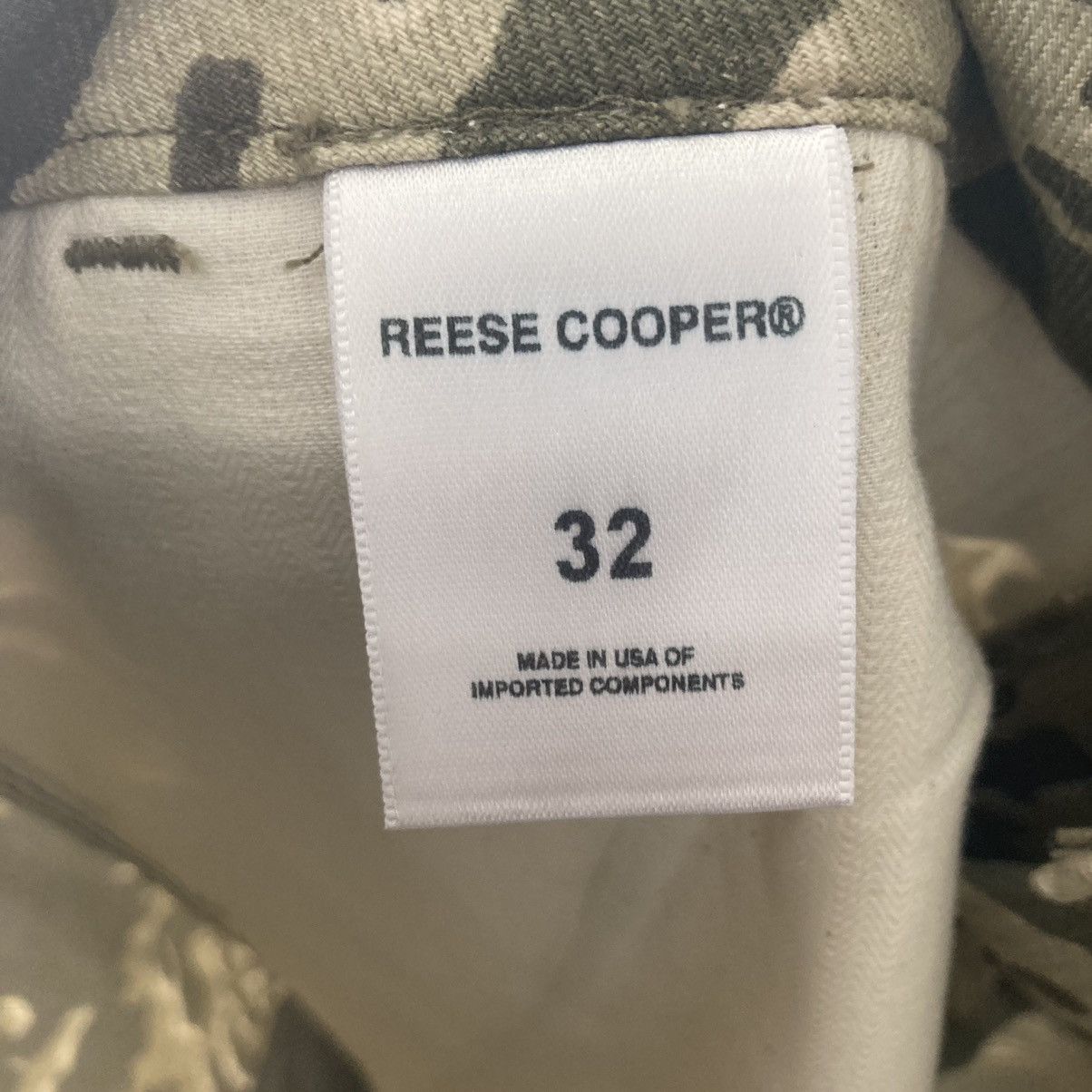 Reese Cooper New Reese Cooper Green Camo Cargo Pants Size 32 Size US 32 / EU 48 - 4 Thumbnail
