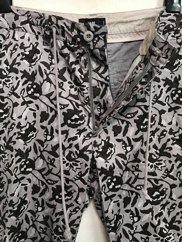 HARE HARE Floral Flower Drawstring Cropped Trouser Pant Size US 32 / EU 48 - 6 Thumbnail