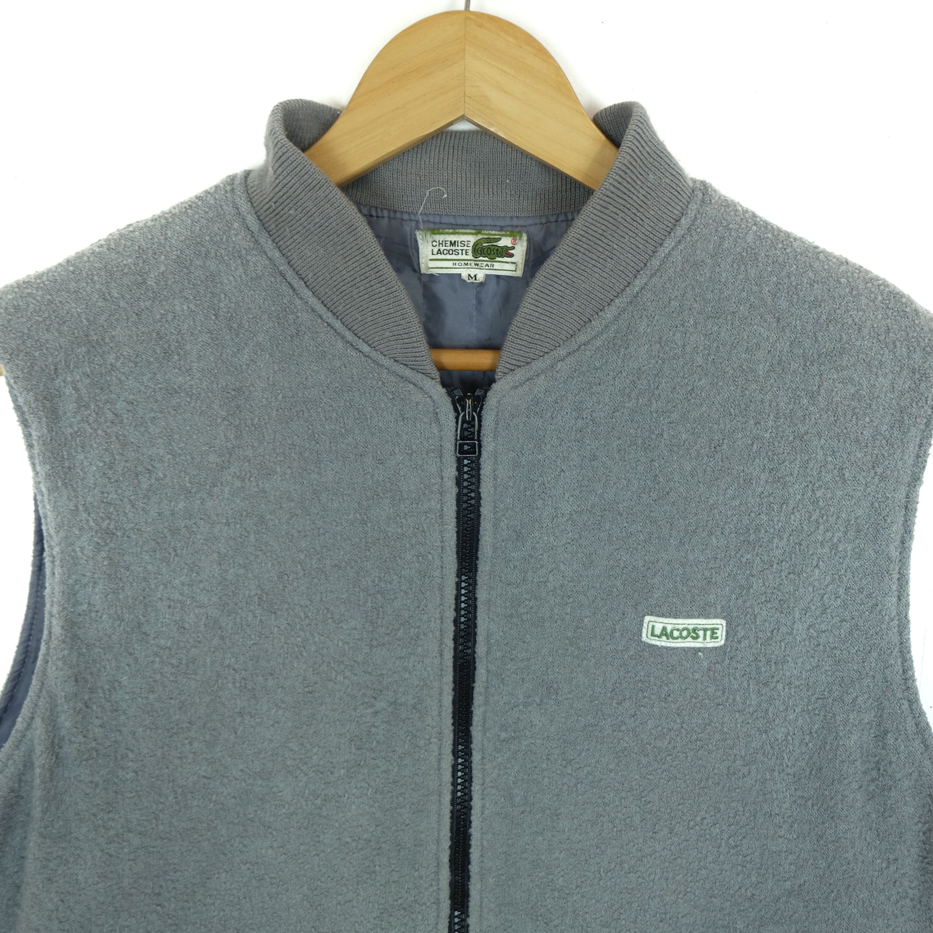 Lacoste Vintage 90's LACOSTE Utility Fleece Vest Jacket Size US M / EU 48-50 / 2 - 3 Thumbnail