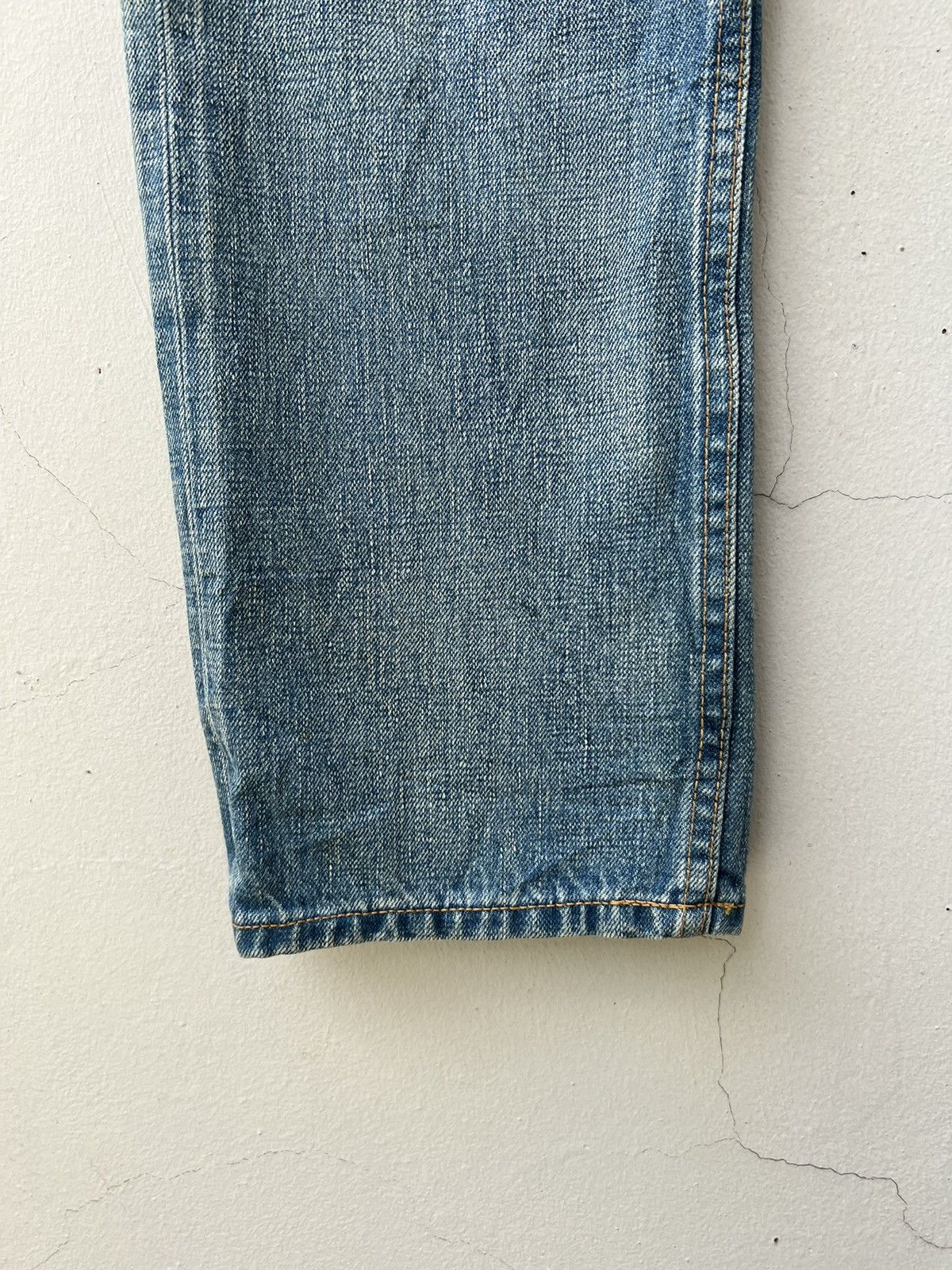 Comme des Garcons Vintage 2004 Junya Watanabe CDG Selvedge Denim Mudded Jeans Size US 31 - 11 Thumbnail