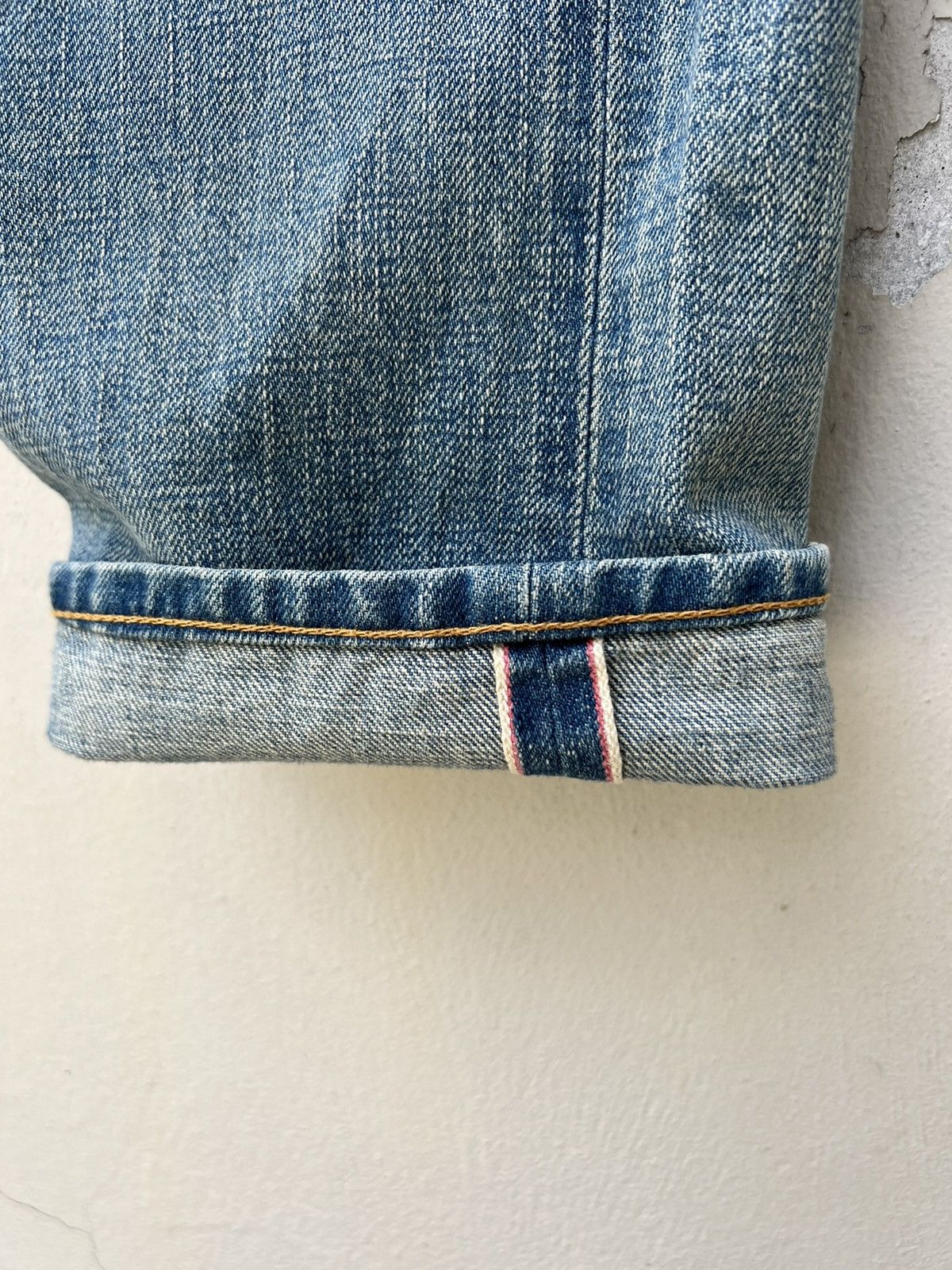 Comme des Garcons Vintage 2004 Junya Watanabe CDG Selvedge Denim Mudded Jeans Size US 31 - 15 Thumbnail