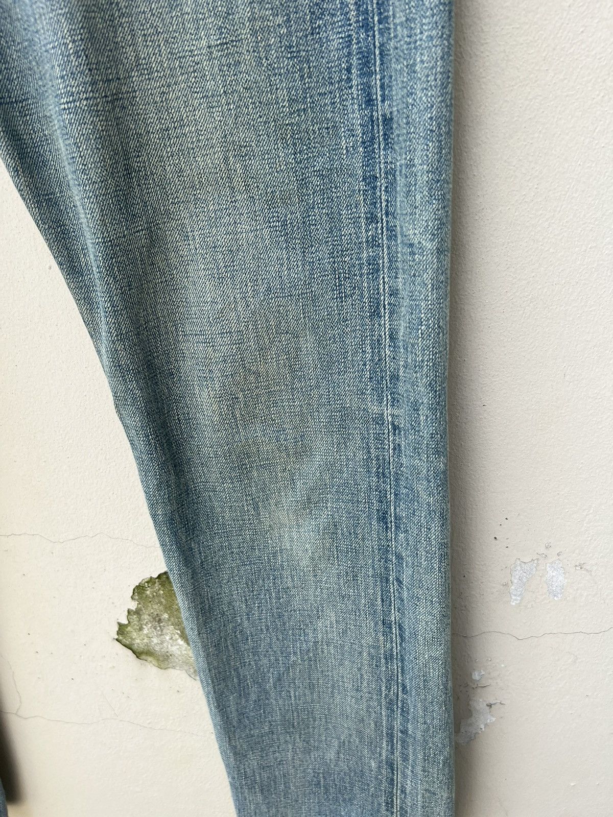 Comme des Garcons Vintage 2004 Junya Watanabe CDG Selvedge Denim Mudded Jeans Size US 31 - 13 Thumbnail
