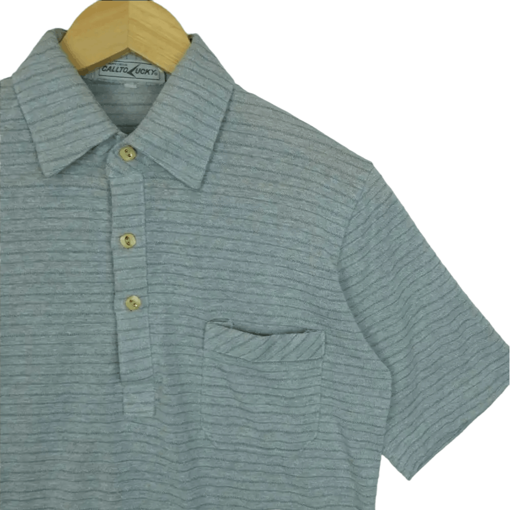 Japanese Brand Japanese Vintage 90's CALTO LUCKY Striped Polo Shirt Size US M / EU 48-50 / 2 - 3 Thumbnail