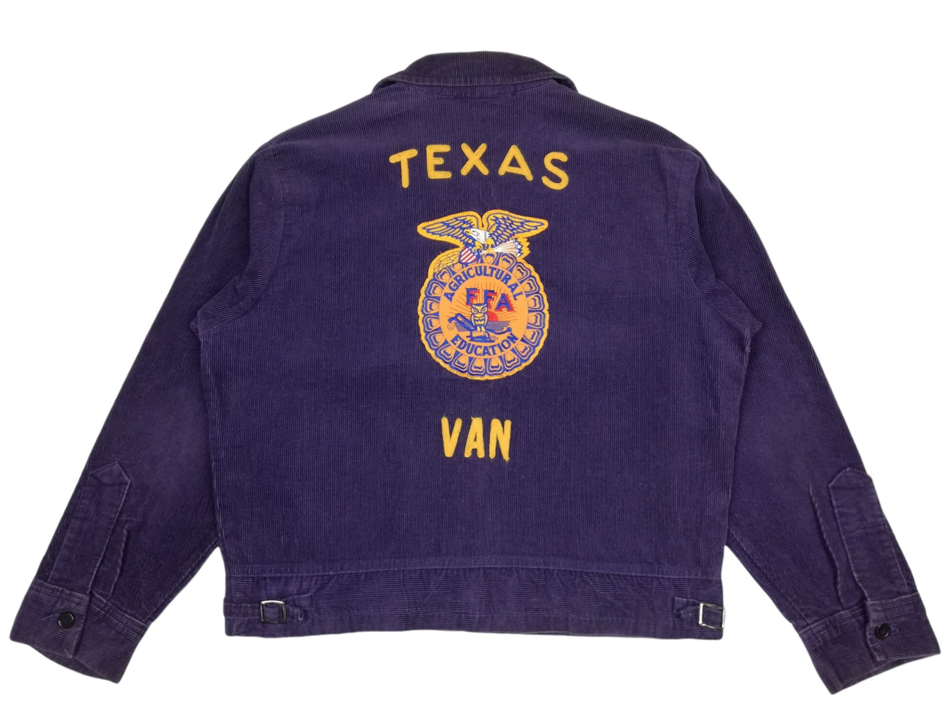 Vintage 🔥Agricultural FFA Education Corduroy Jacket Chain Stitched Size US L / EU 52-54 / 3 - 14 Thumbnail