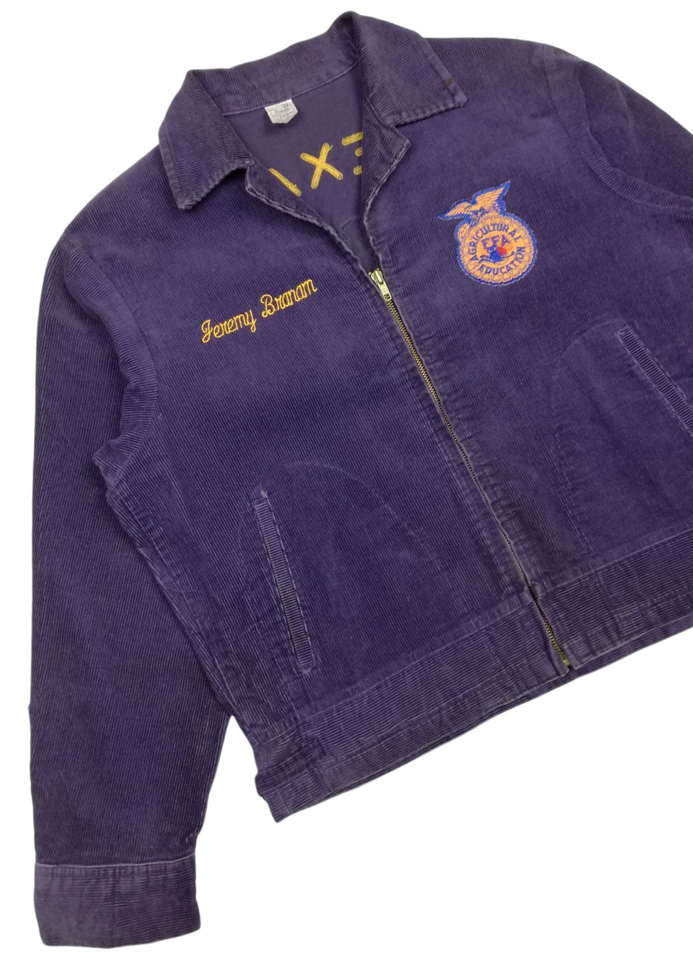 Vintage 🔥Agricultural FFA Education Corduroy Jacket Chain Stitched Size US L / EU 52-54 / 3 - 4 Thumbnail