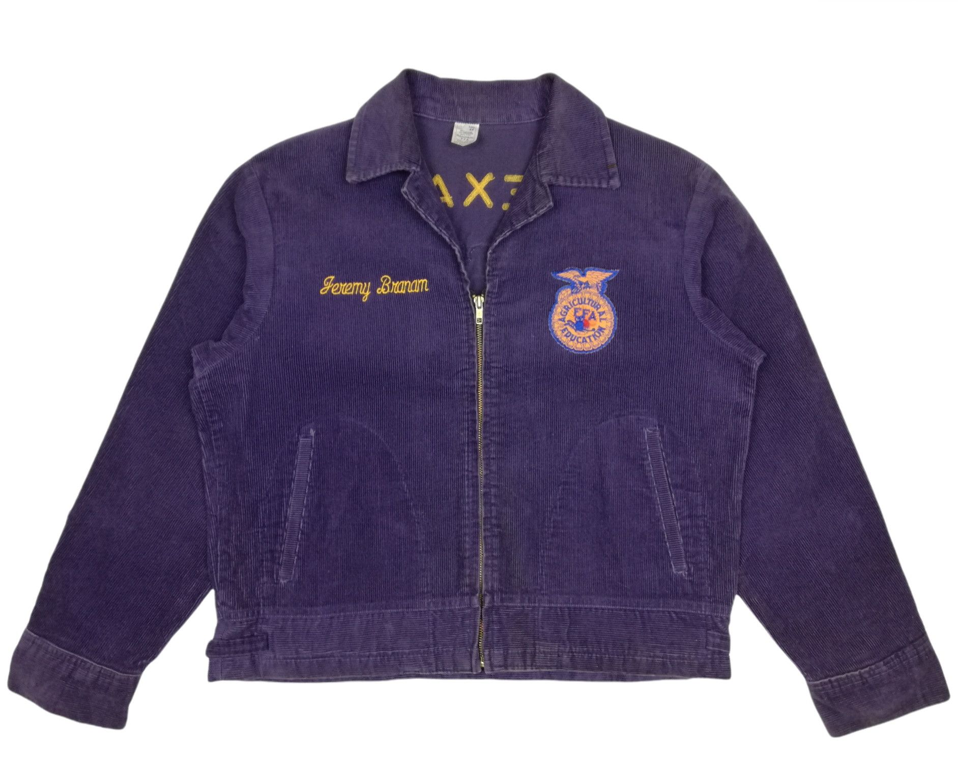 Vintage 🔥Agricultural FFA Education Corduroy Jacket Chain Stitched Size US L / EU 52-54 / 3 - 2 Thumbnail