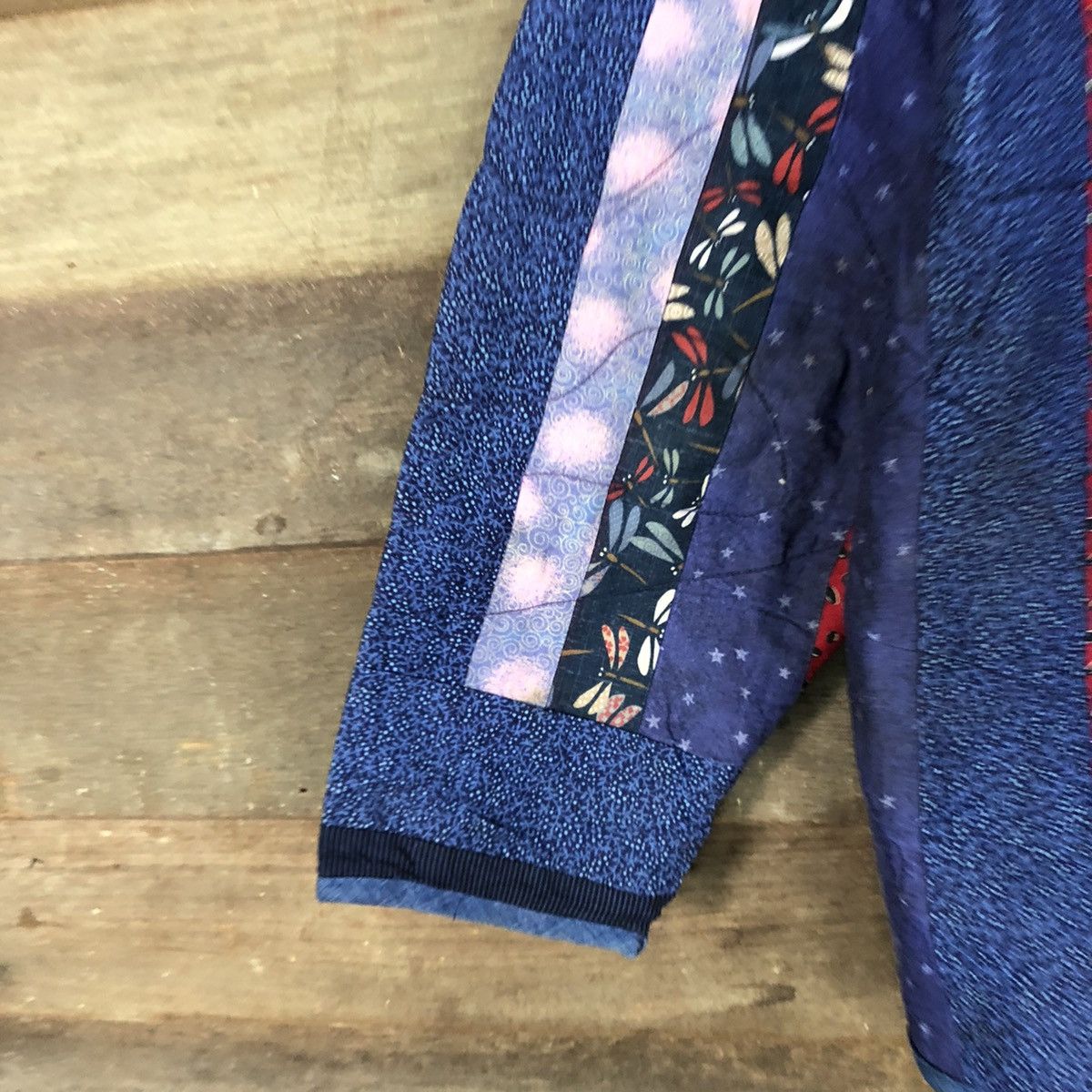 Japanese Brand Vintage Japan Patchwork Blue cardigan streetwear #3177 Size US L / EU 52-54 / 3 - 6 Thumbnail