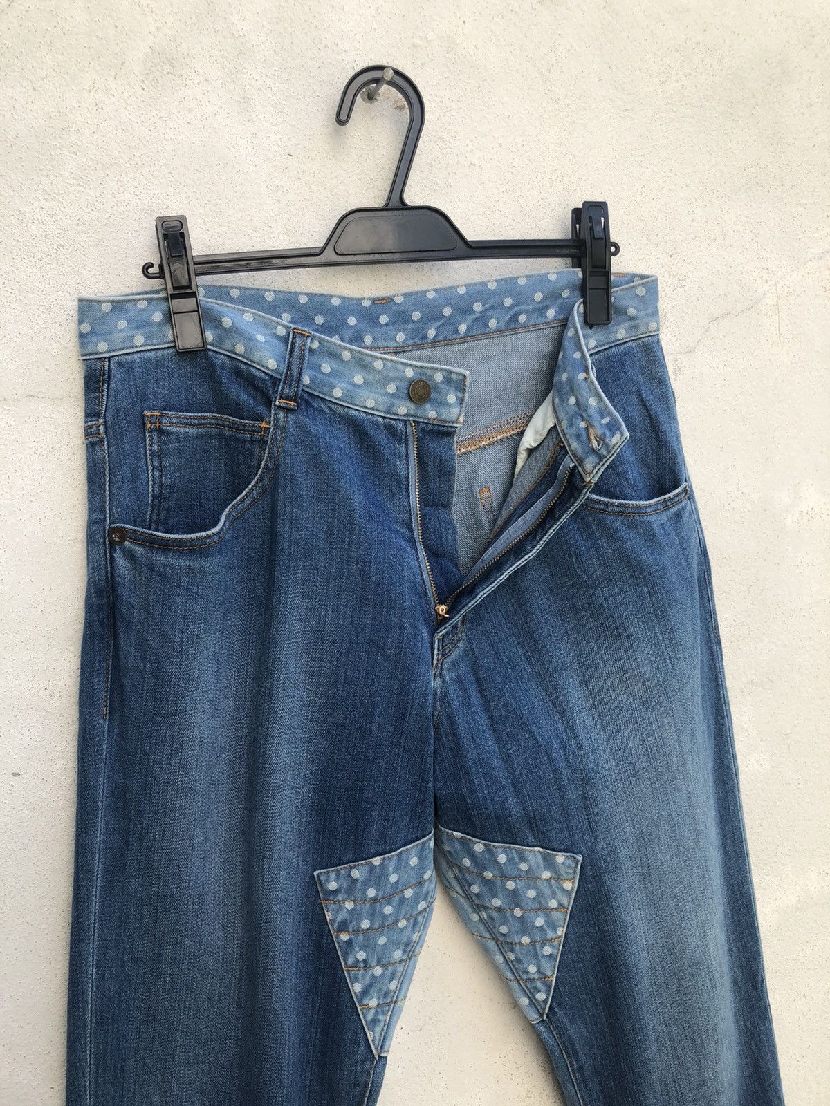 Frapbois Frapbois Japan Patched Denim Cropped Pant Size US 31 - 7 Thumbnail