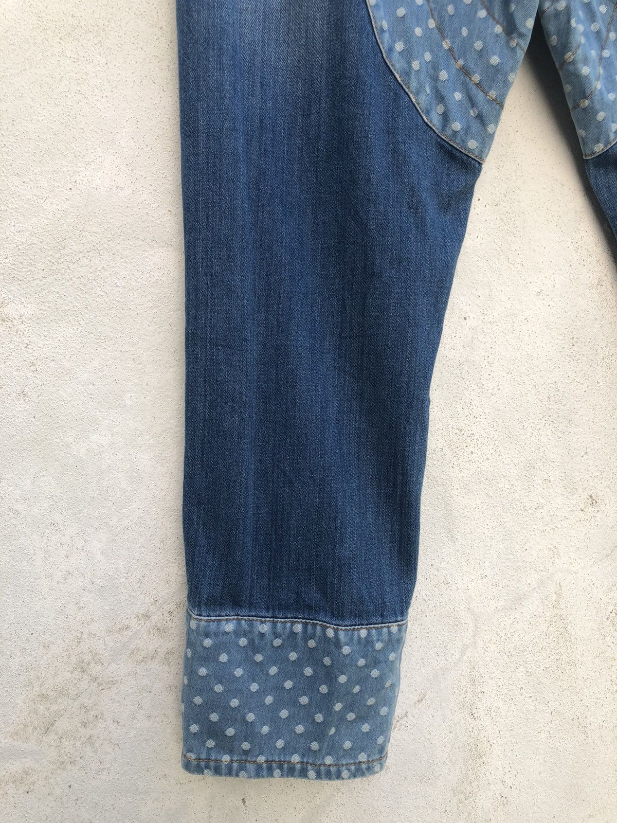 Frapbois Frapbois Japan Patched Denim Cropped Pant Size US 31 - 12 Thumbnail