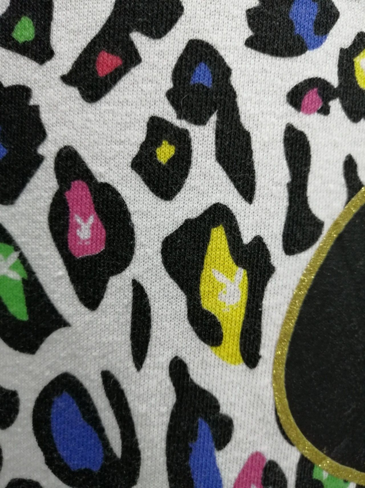 Playboy 🔥RARE!🔥PLAYBOY Big Bunny Multicolor Shortsleeve Hoodie Size US S / EU 44-46 / 1 - 4 Thumbnail