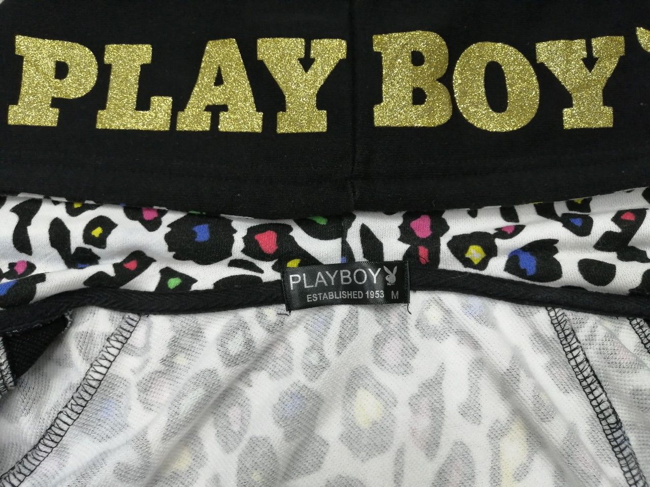 Playboy 🔥RARE!🔥PLAYBOY Big Bunny Multicolor Shortsleeve Hoodie Size US S / EU 44-46 / 1 - 5 Thumbnail