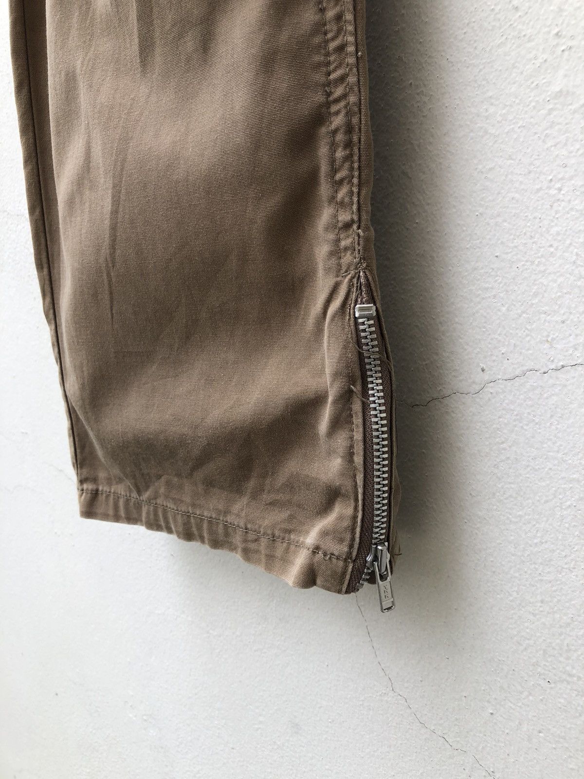 Vintage UNTOLD Japan Distressed Rips Khaki Cropped Trouser Pant Size US 31 - 11 Thumbnail