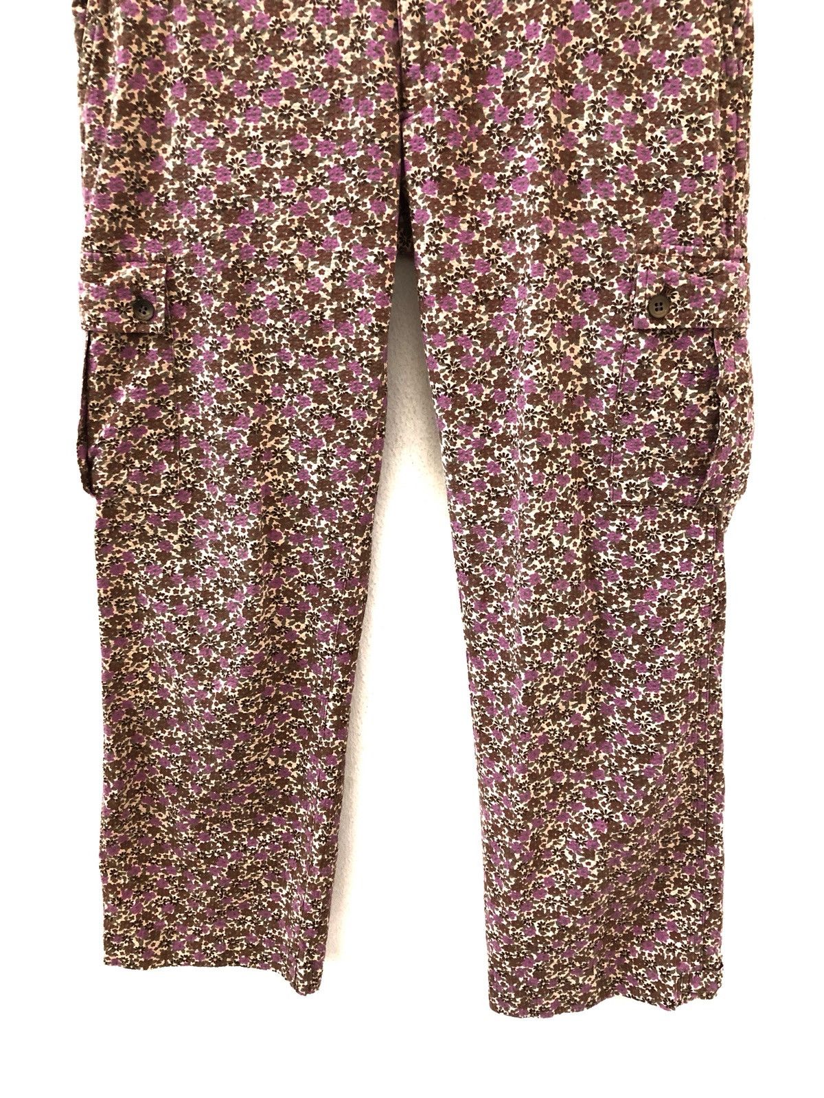 Japanese Brand × United Arrows United Arrows Japan Floral Flower Seer Sucker Cropped Cargo Size US 29 - 3 Thumbnail