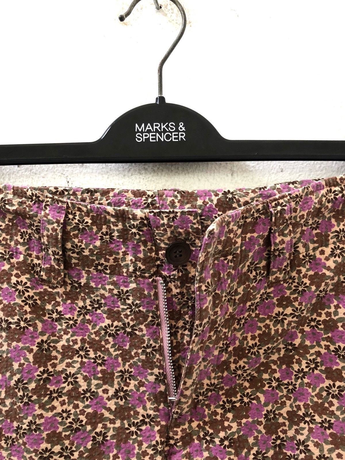 Japanese Brand × United Arrows United Arrows Japan Floral Flower Seer Sucker Cropped Cargo Size US 29 - 5 Thumbnail