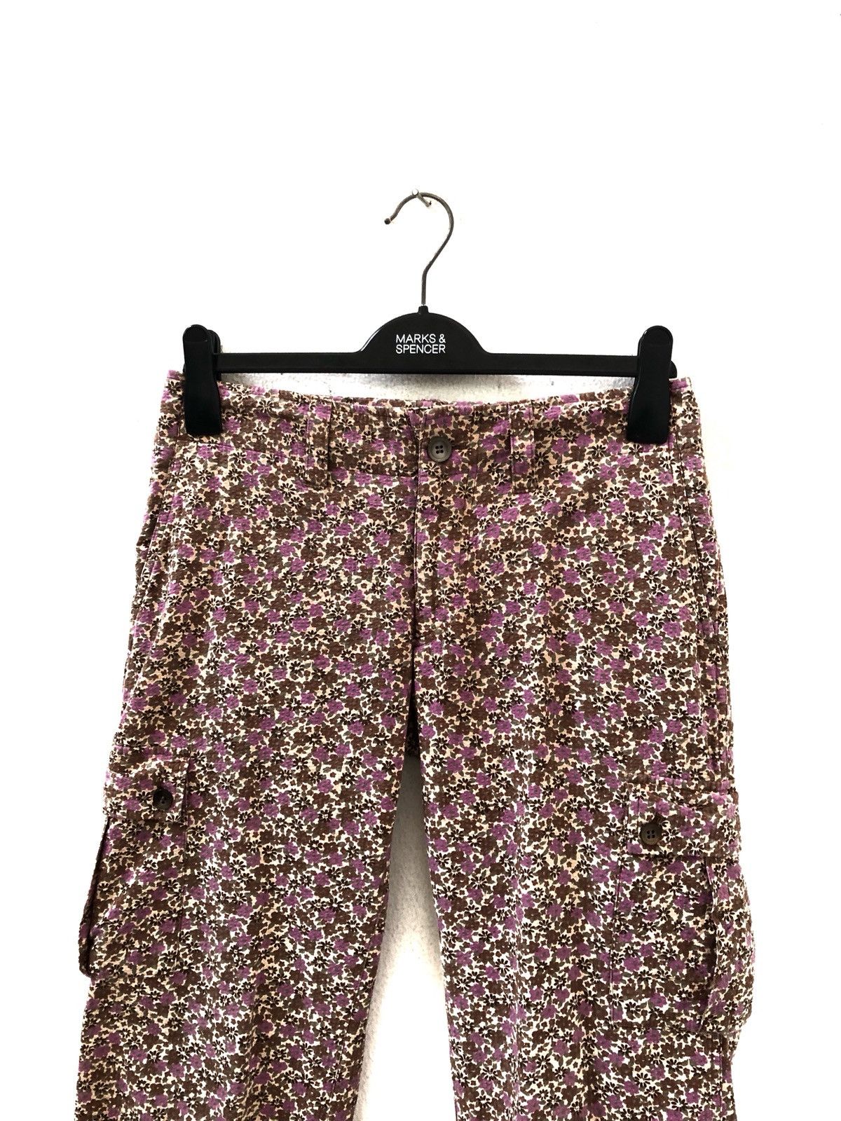 Japanese Brand × United Arrows United Arrows Japan Floral Flower Seer Sucker Cropped Cargo Size US 29 - 2 Thumbnail