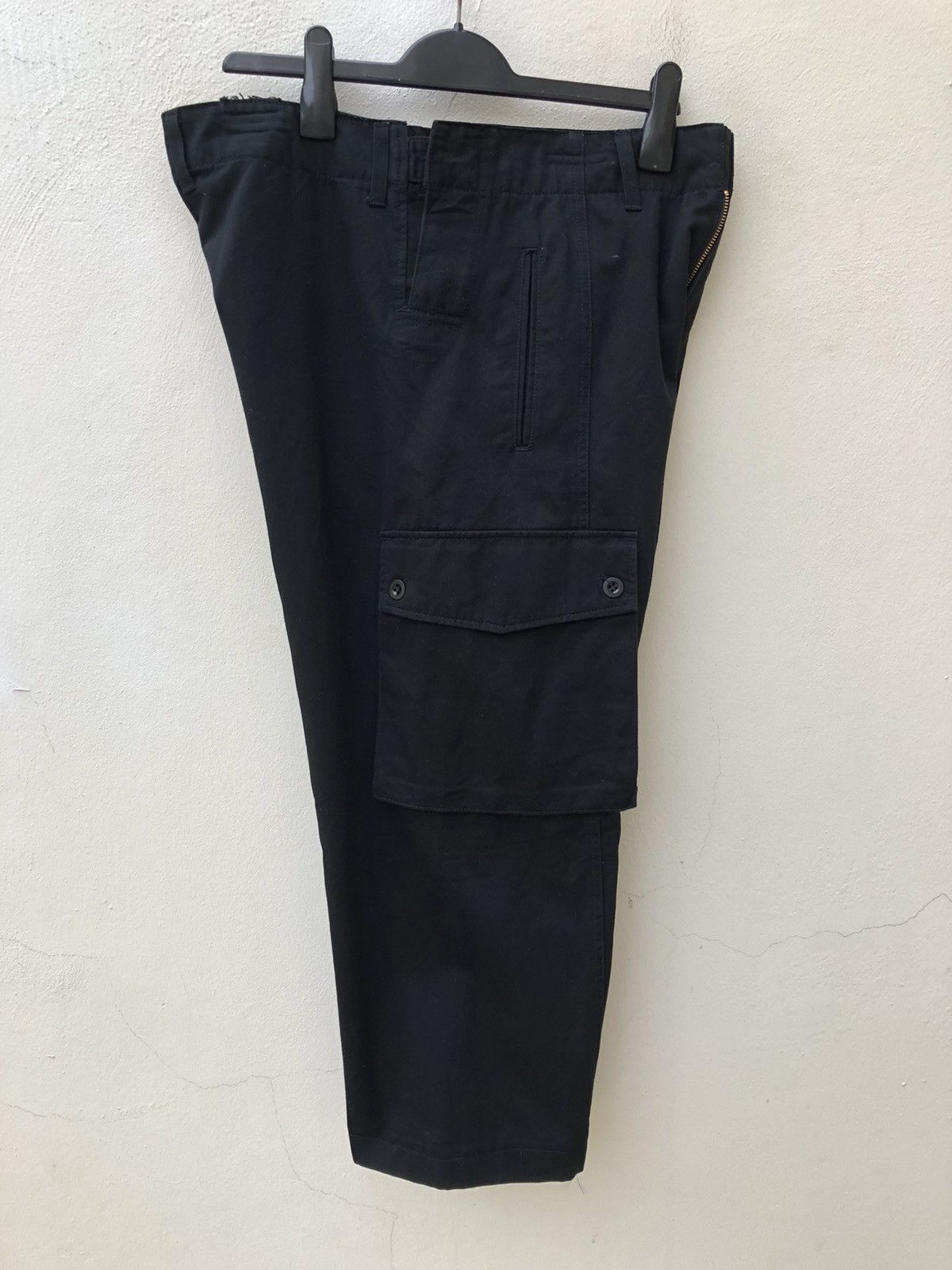 Japanese Brand Japan Brand Black Baggy Cargo Trouser Cropped Size US 32 / EU 48 - 9 Thumbnail