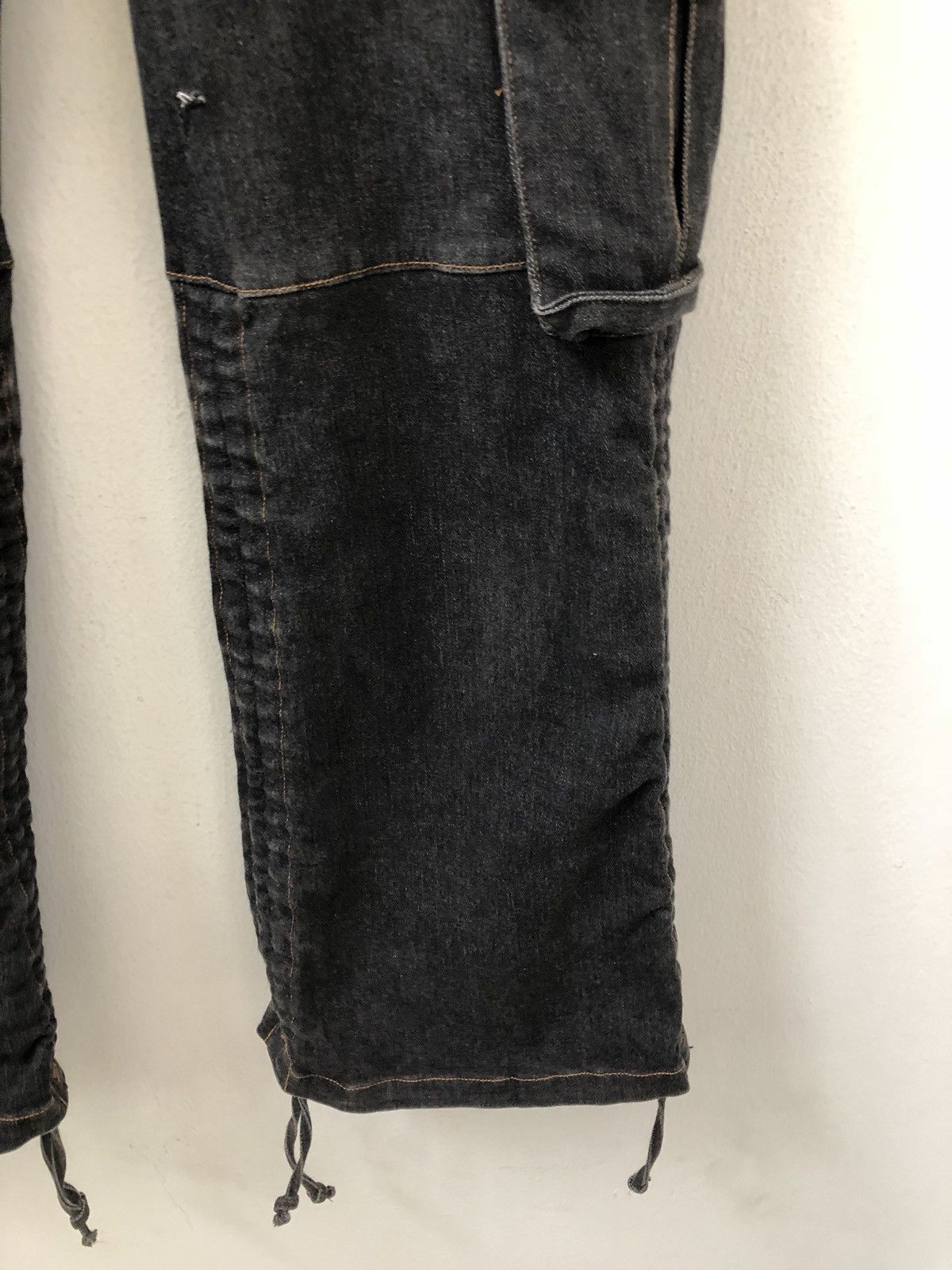 Vintage Body Butter Japan Wide Leg Denim Cargo Cropped Size US 29 - 11 Thumbnail