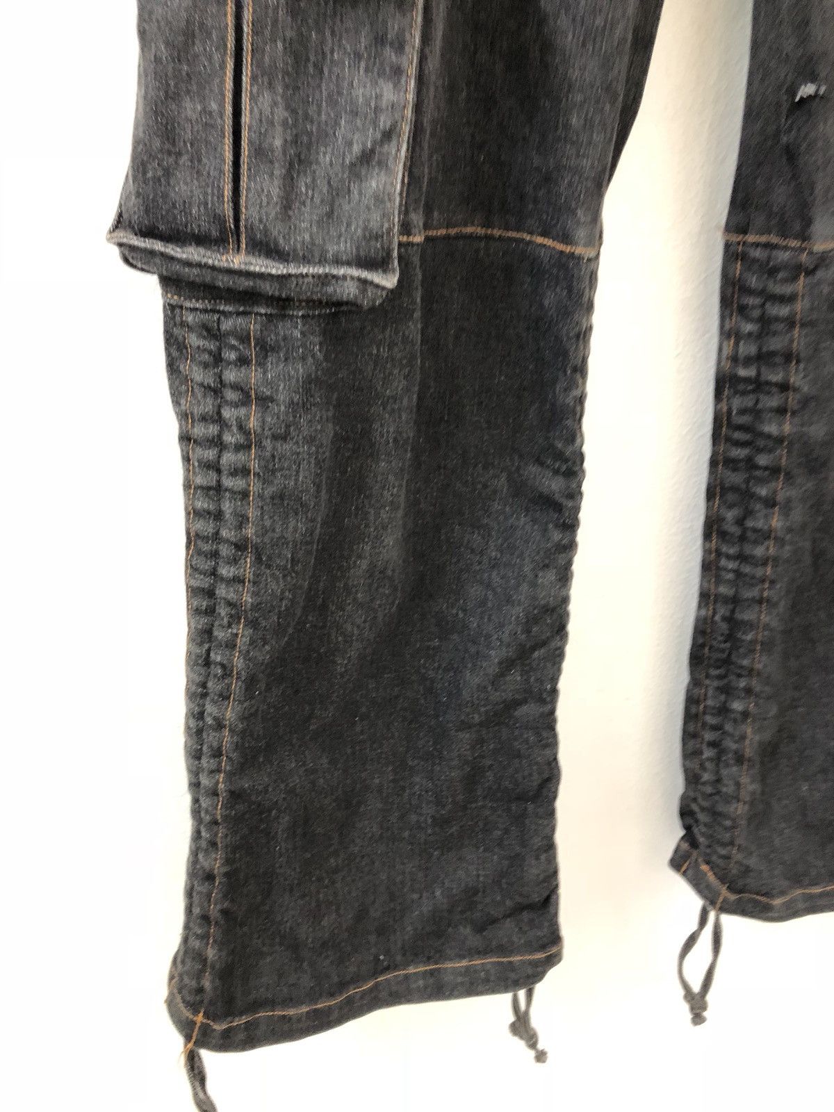 Vintage Body Butter Japan Wide Leg Denim Cargo Cropped Size US 29 - 12 Thumbnail